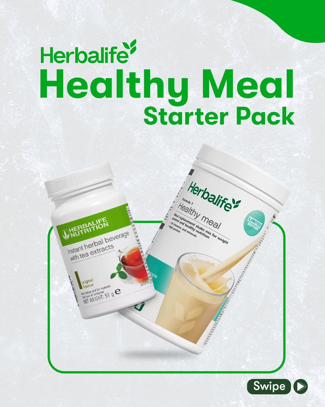 Herbalife Facebook ad: The Healthy Meal Starter Pack combines: Formula 1…
