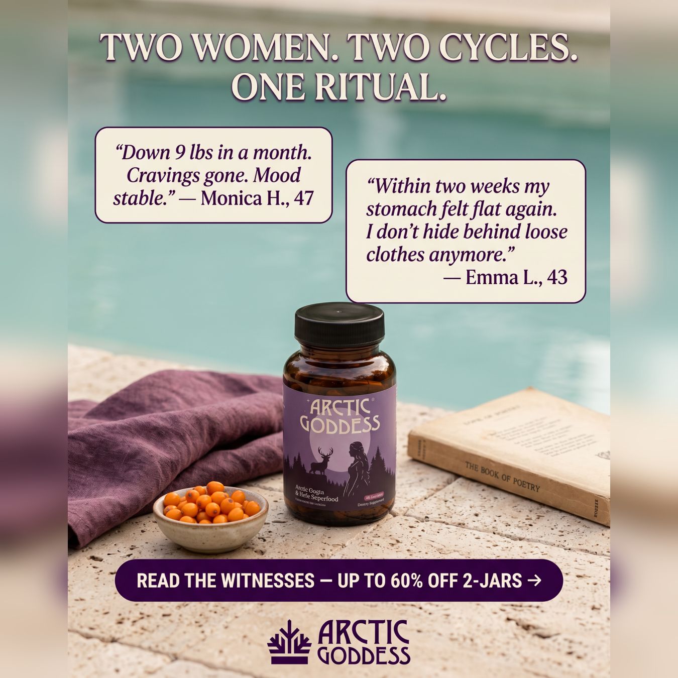 Arctic Goddess Facebook ad