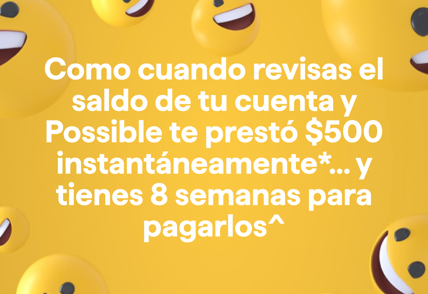 Possible Finance Facebook ad: Possible Finance | Efectivo Rápido