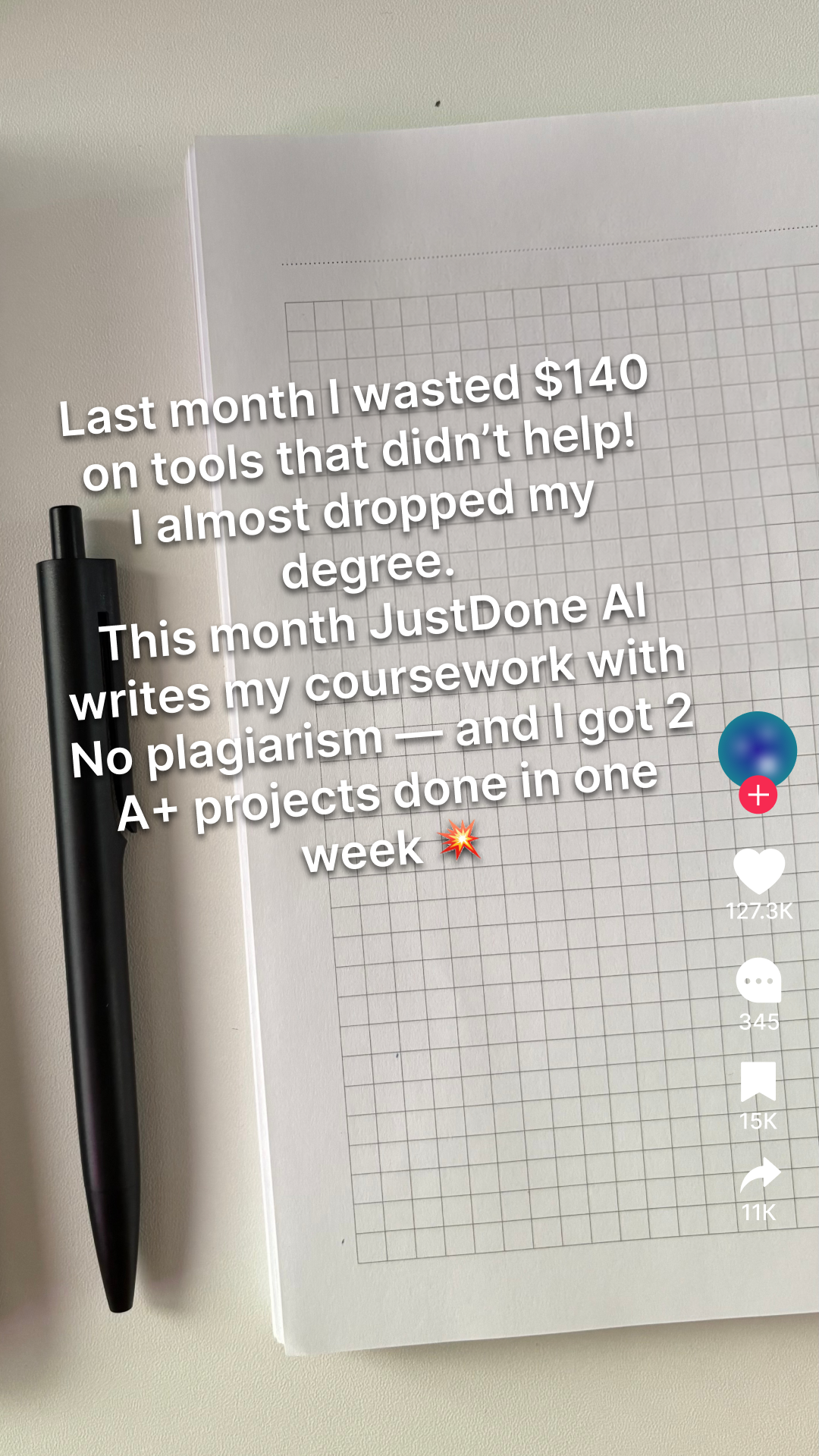 Justdone: All-in-one AI tool  Facebook ad