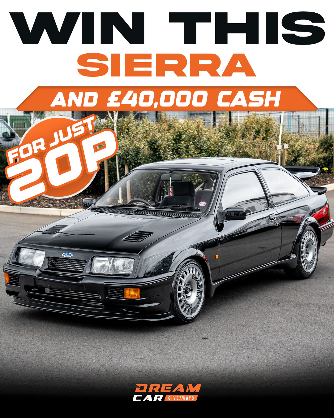 Dream Car Giveaways Facebook ad