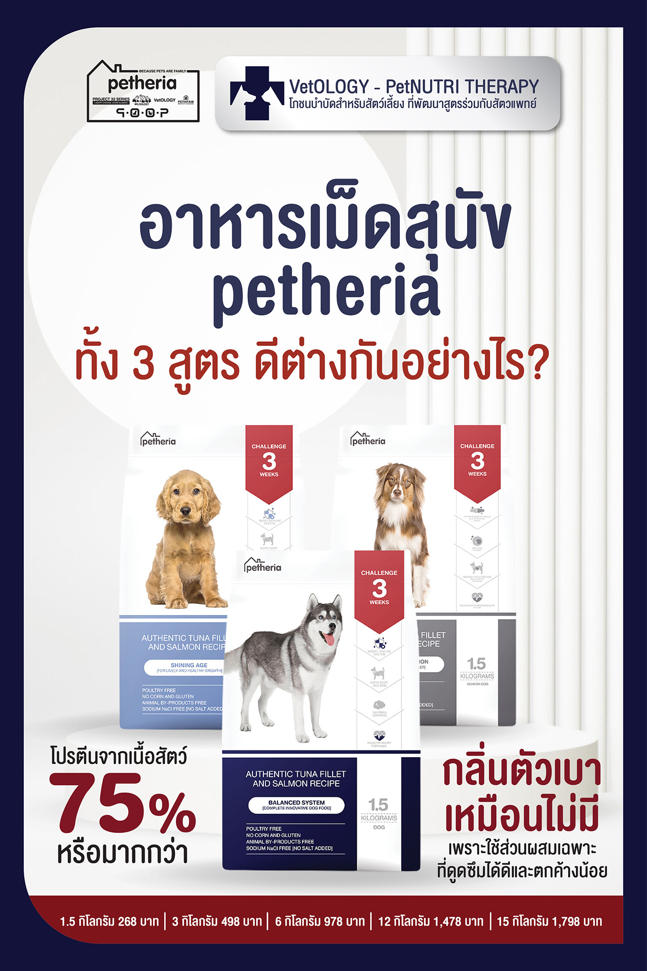 Petheria DOG FOOD Facebook ad