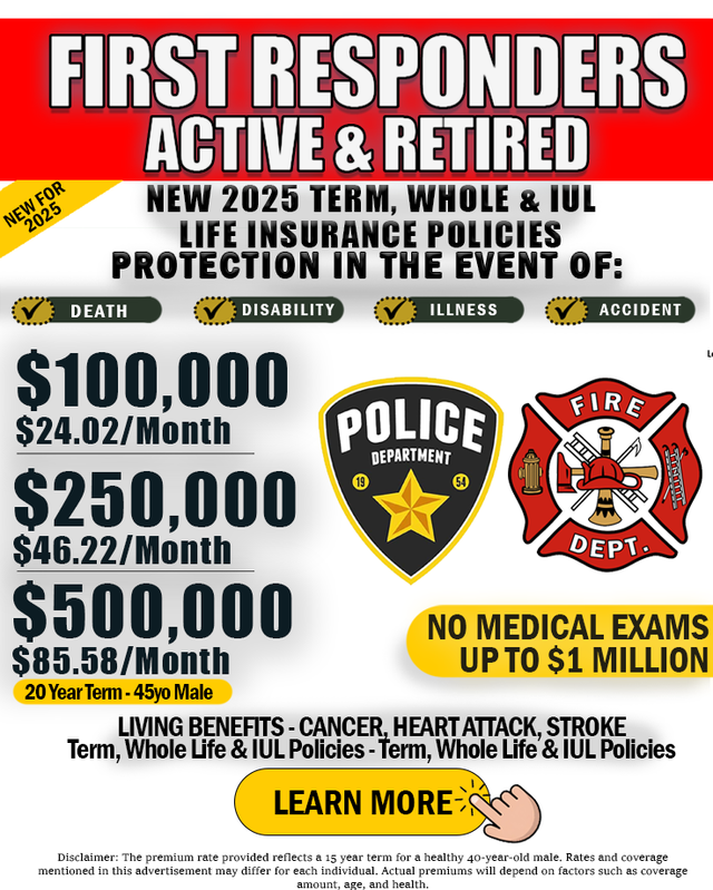 First Responders Financial Group Facebook ad