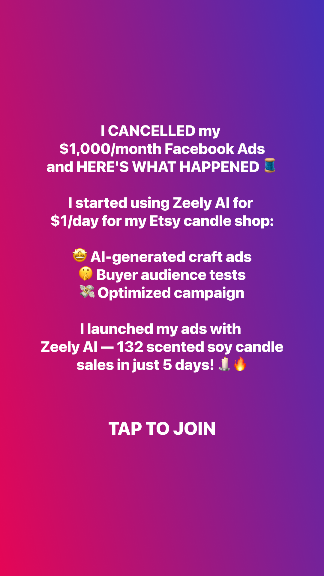 Zeely Facebook ad