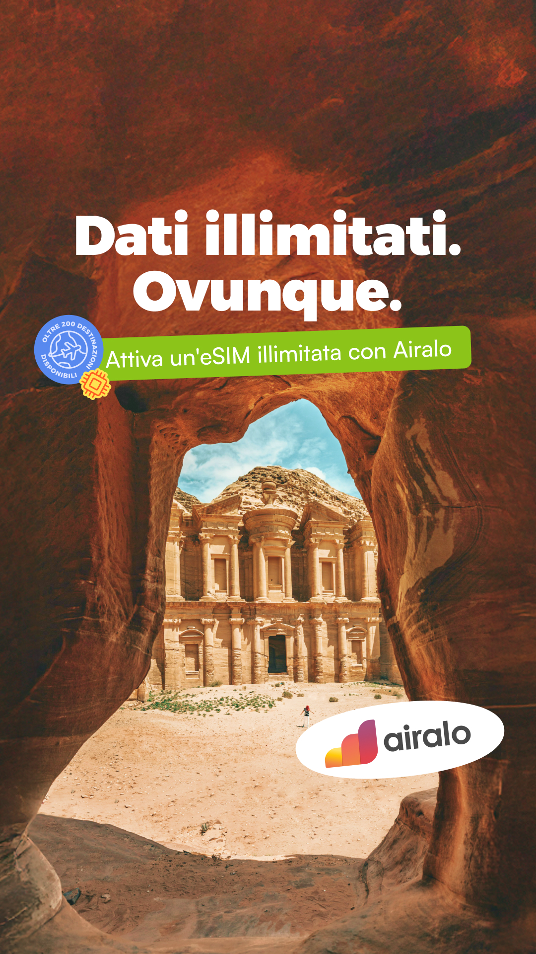 Airalo Global eSIM Store Facebook ad