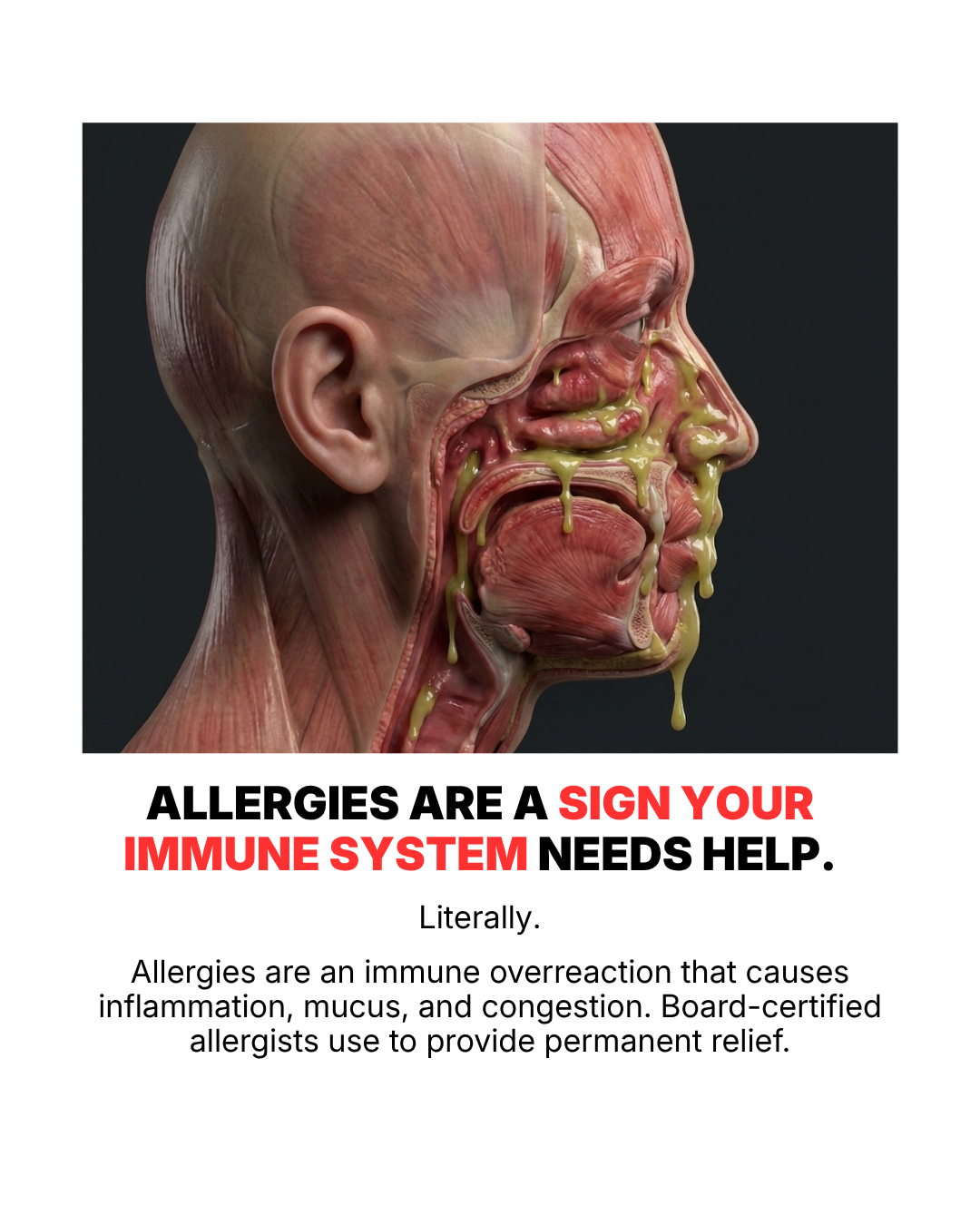 Curex Allergy Facebook ad