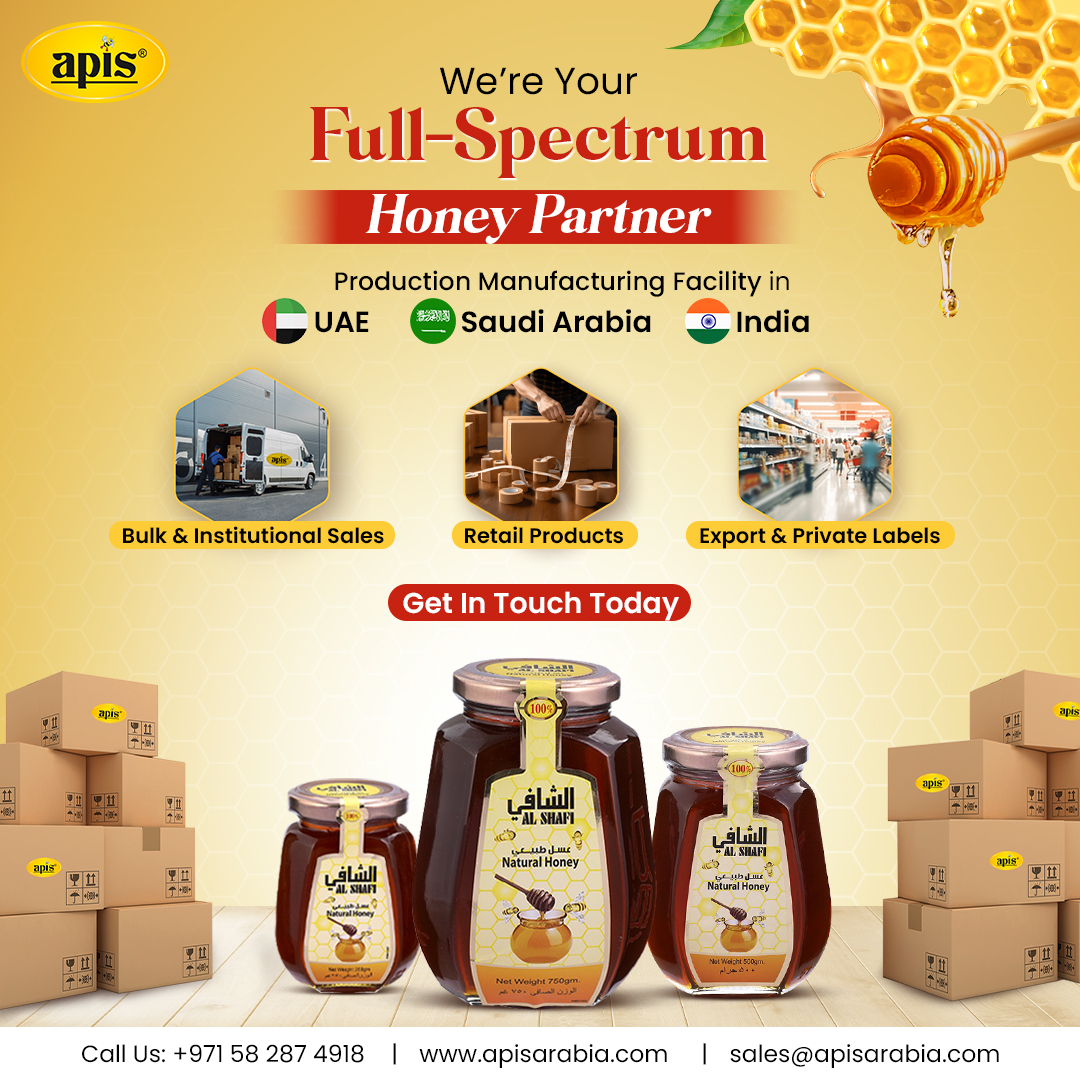 Apis Arabia Foods LLC Facebook ad: Looking for a Trusted Honey Supplier who does…