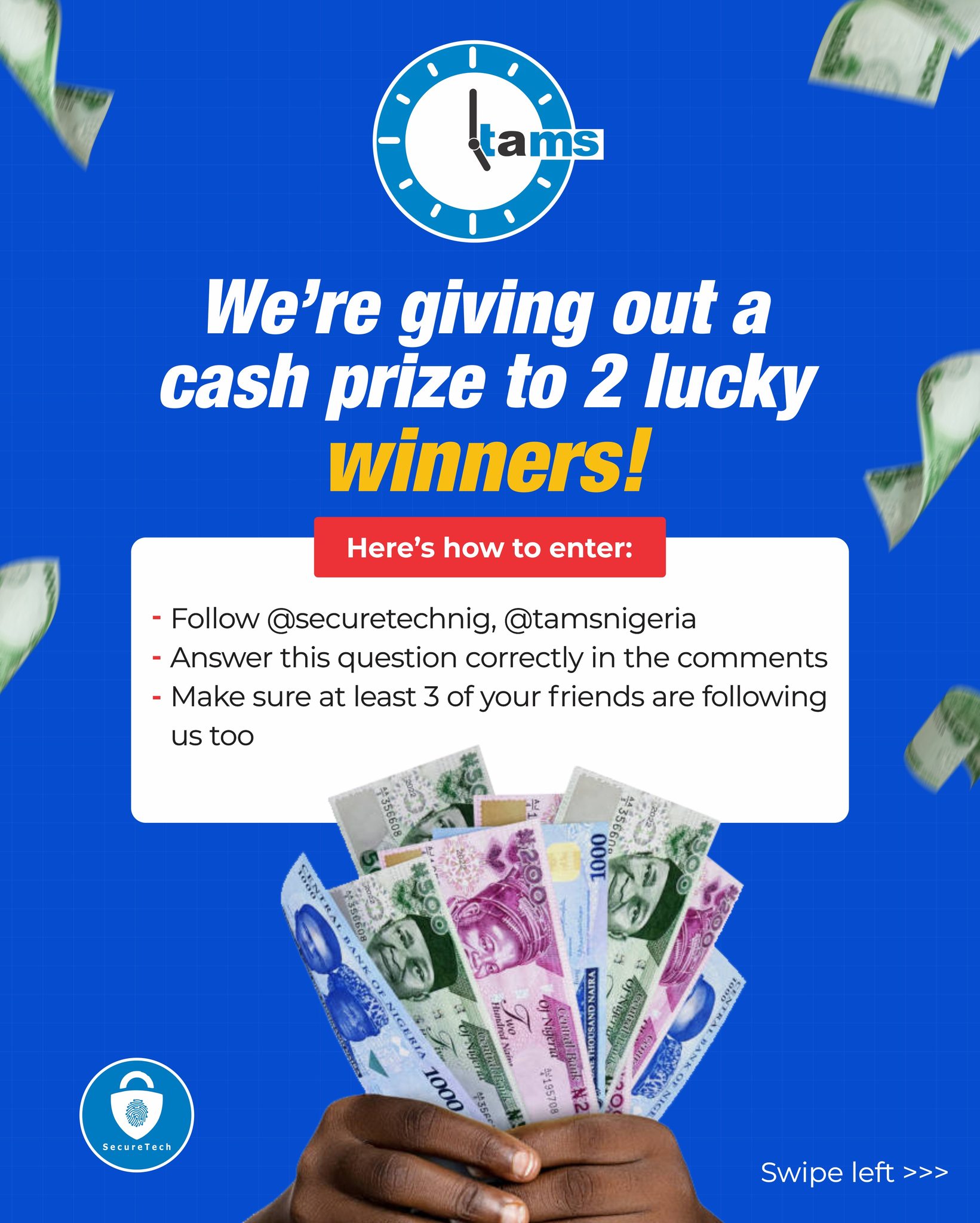 SecureTech Nigeria Facebook ad: GIVEAWAY ALERT!