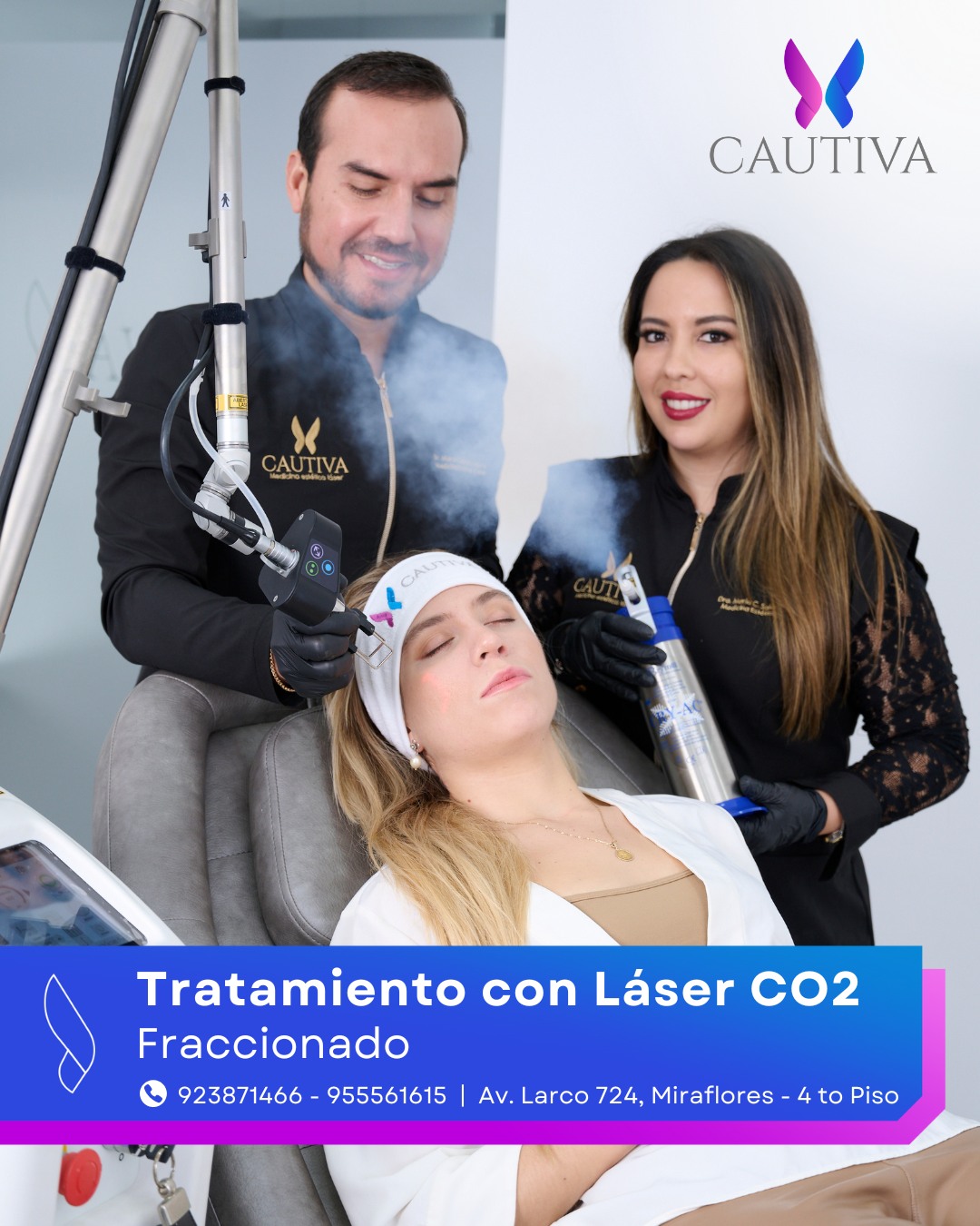 Cautiva Láser CM Facebook ad: En cautiva nuestros médicos expertos ofrecen tratamientos…