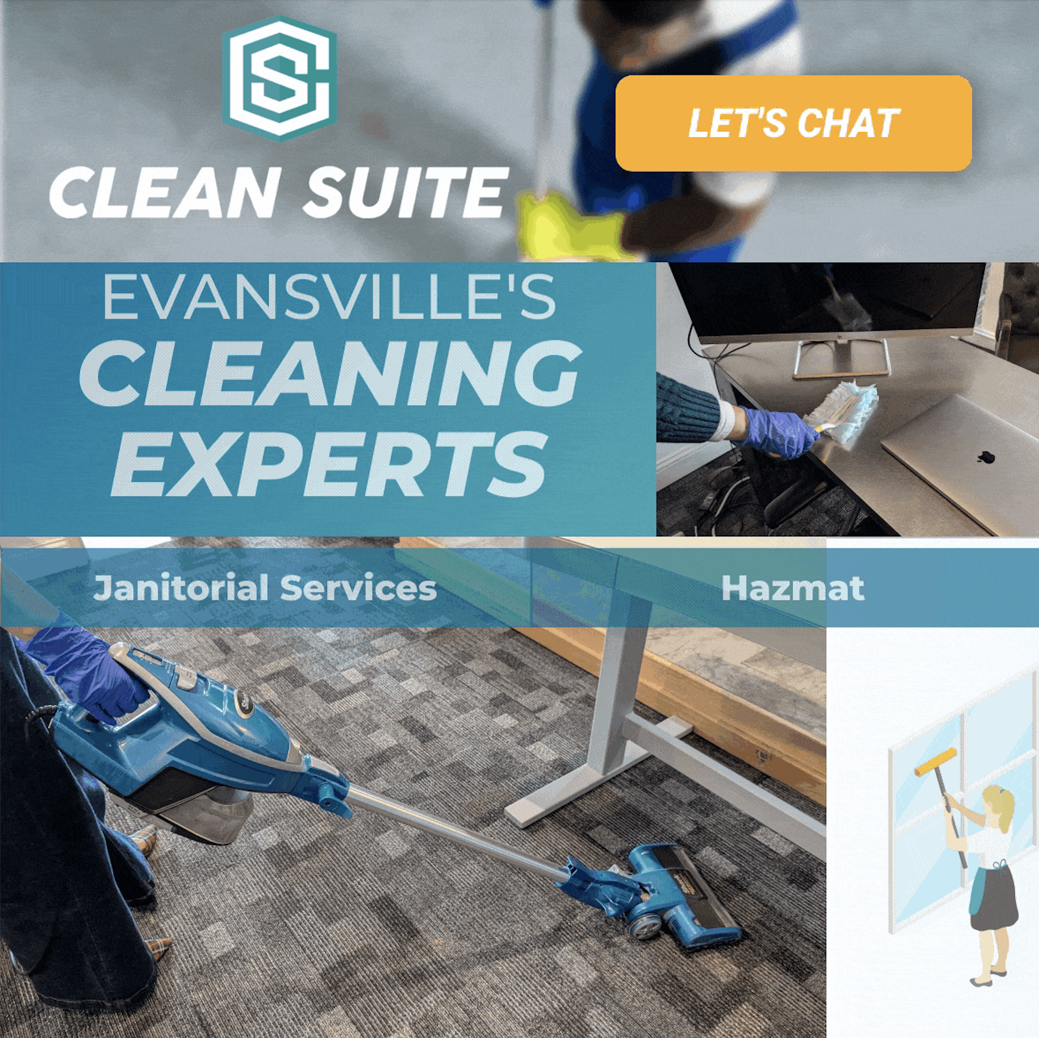 Clean Suite, LLC Facebook ad: Clean Space, Clear Mind