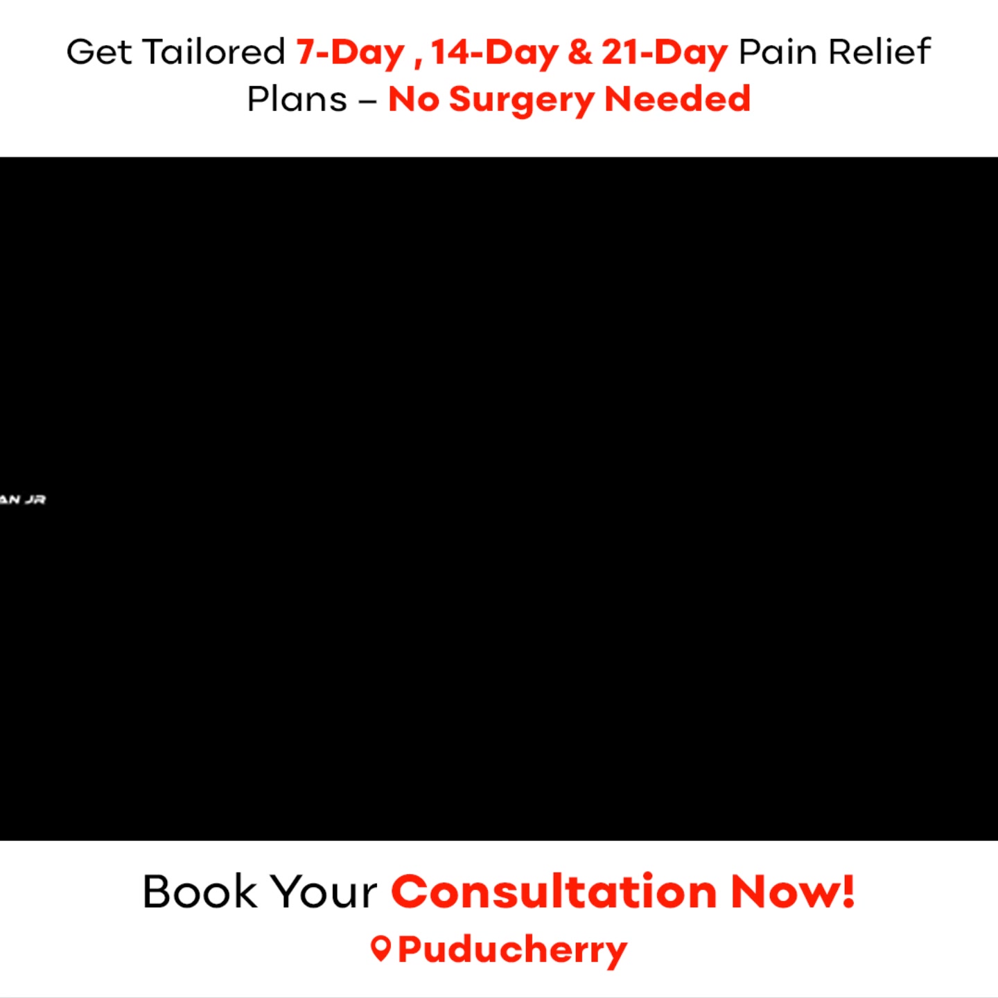 Ayush Ortho Facebook ad: Natural Pain Relief Care for ₹1200