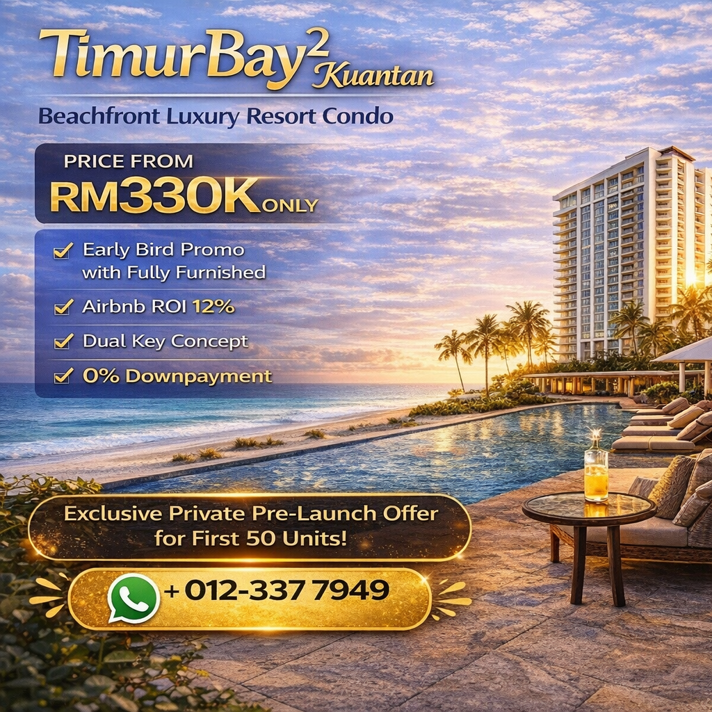 Beachside holiday home4u Facebook ad: 0% Downpayment + Early bird offers