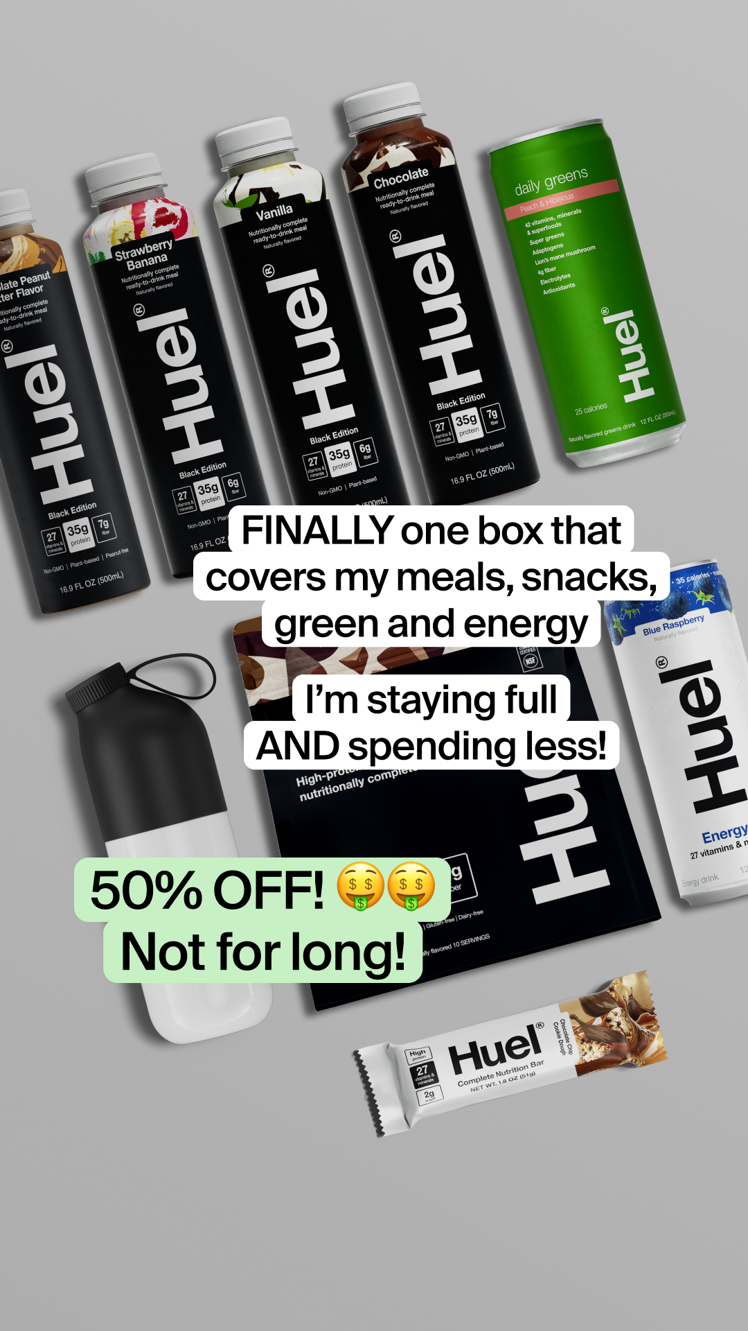 Huel Facebook ad