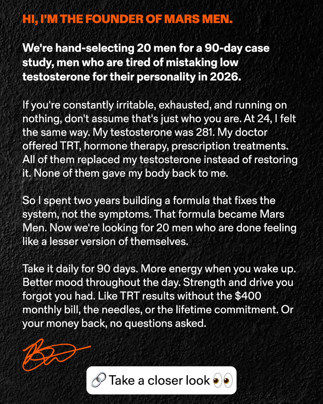 Benjamin Smith Facebook ad