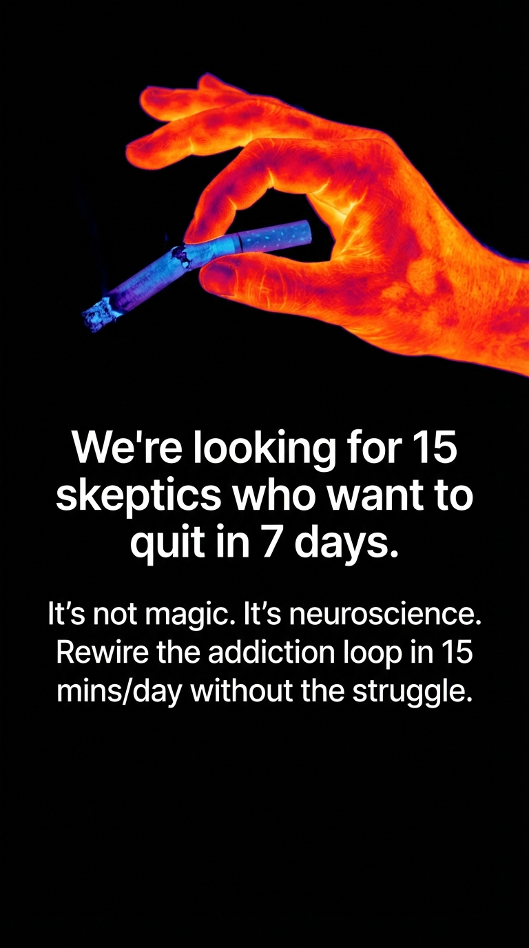 Hypnosis to Stop Smoking Facebook ad