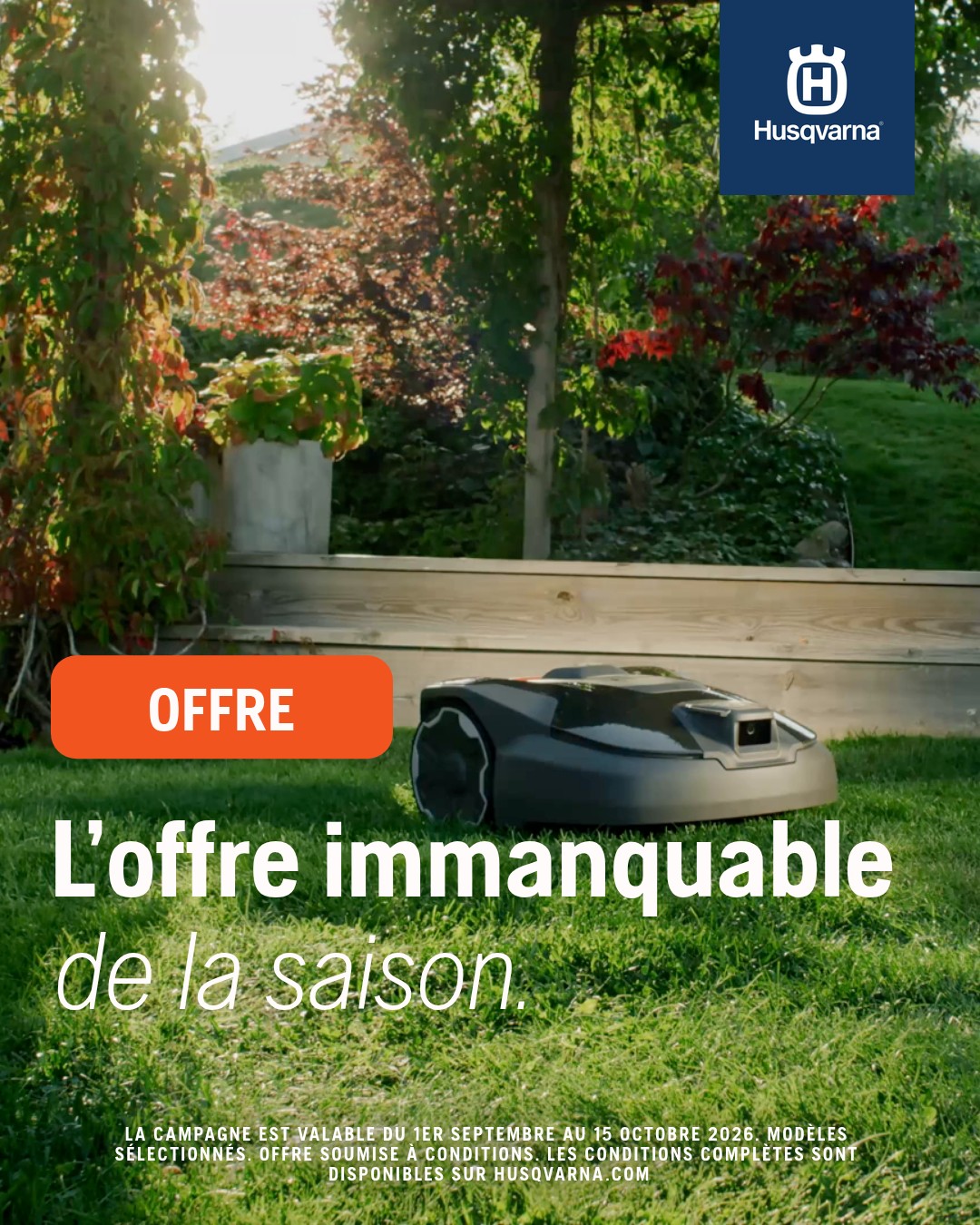 Husqvarna Facebook ad: Offre à durée limitée