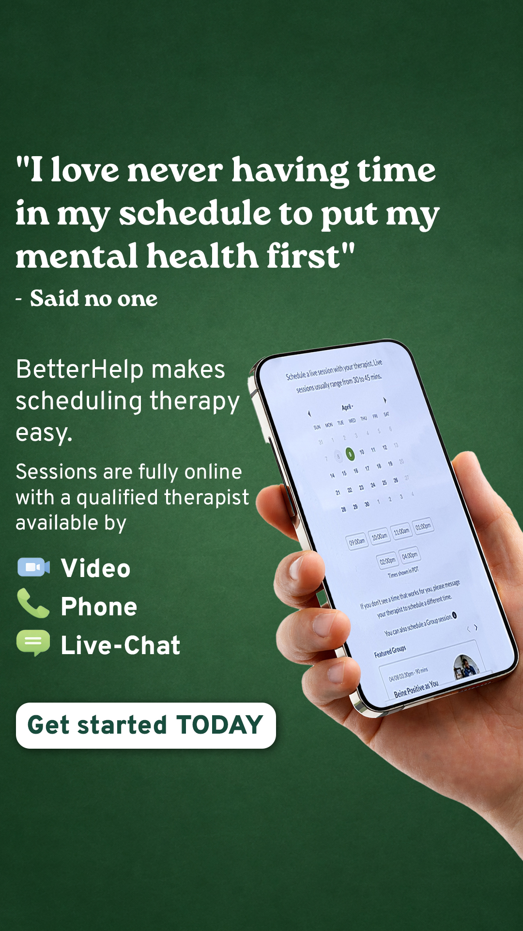 BetterHelp Facebook ad