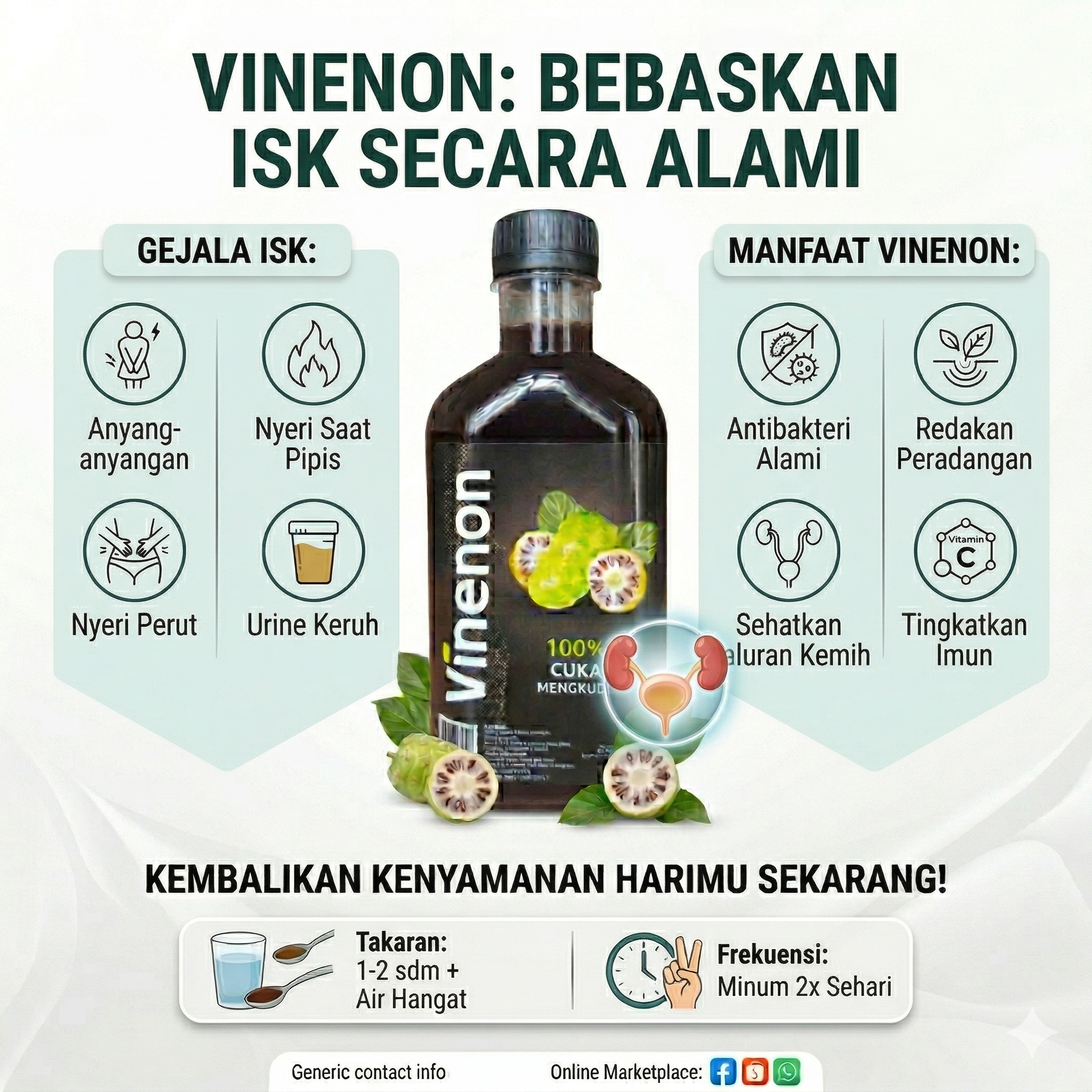 Vinenon Cuka Alami Facebook ad: Klik PESAN SEKARANG! Jangan tunggu makin parah.