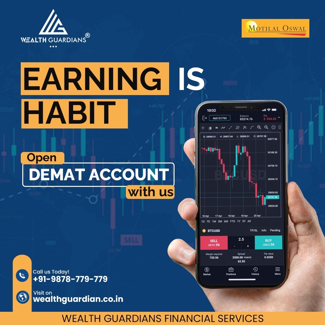 Wealth Guardians Facebook ad: Start Trading with Motilal Oswal