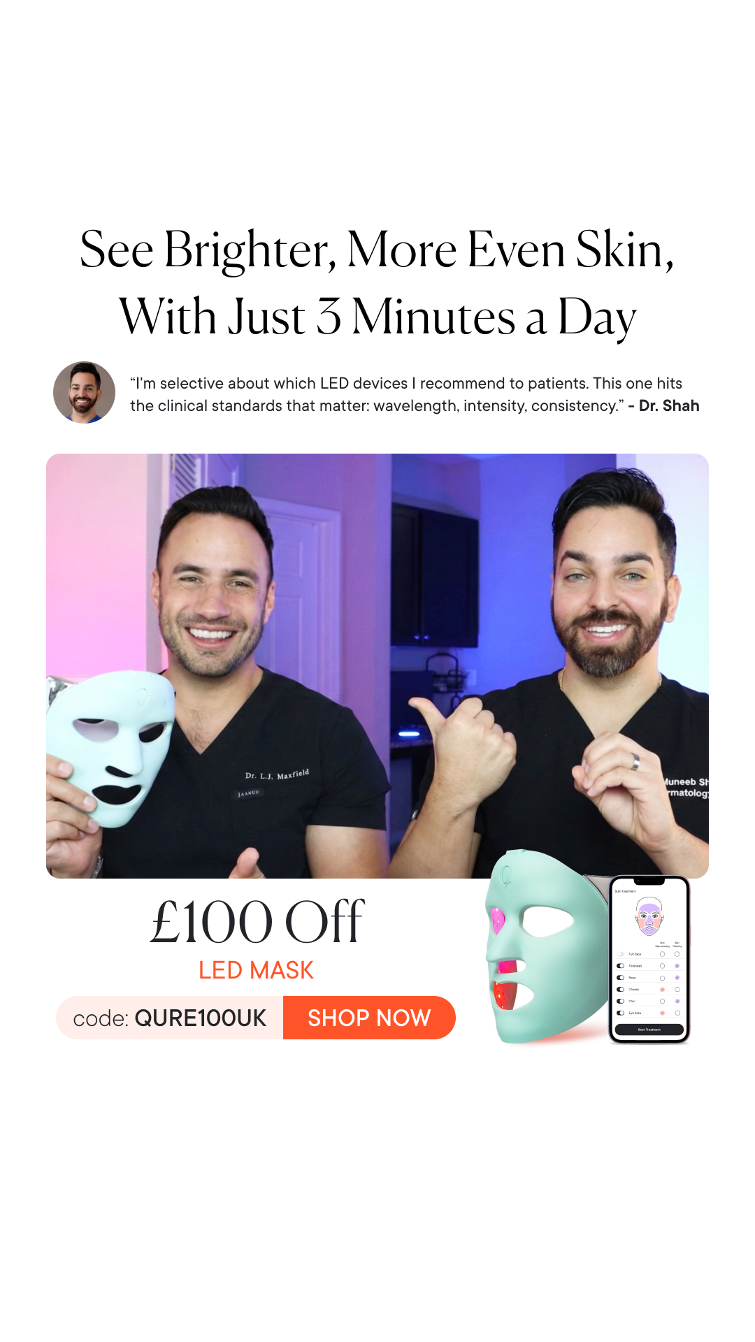 Qure Skincare Facebook ad