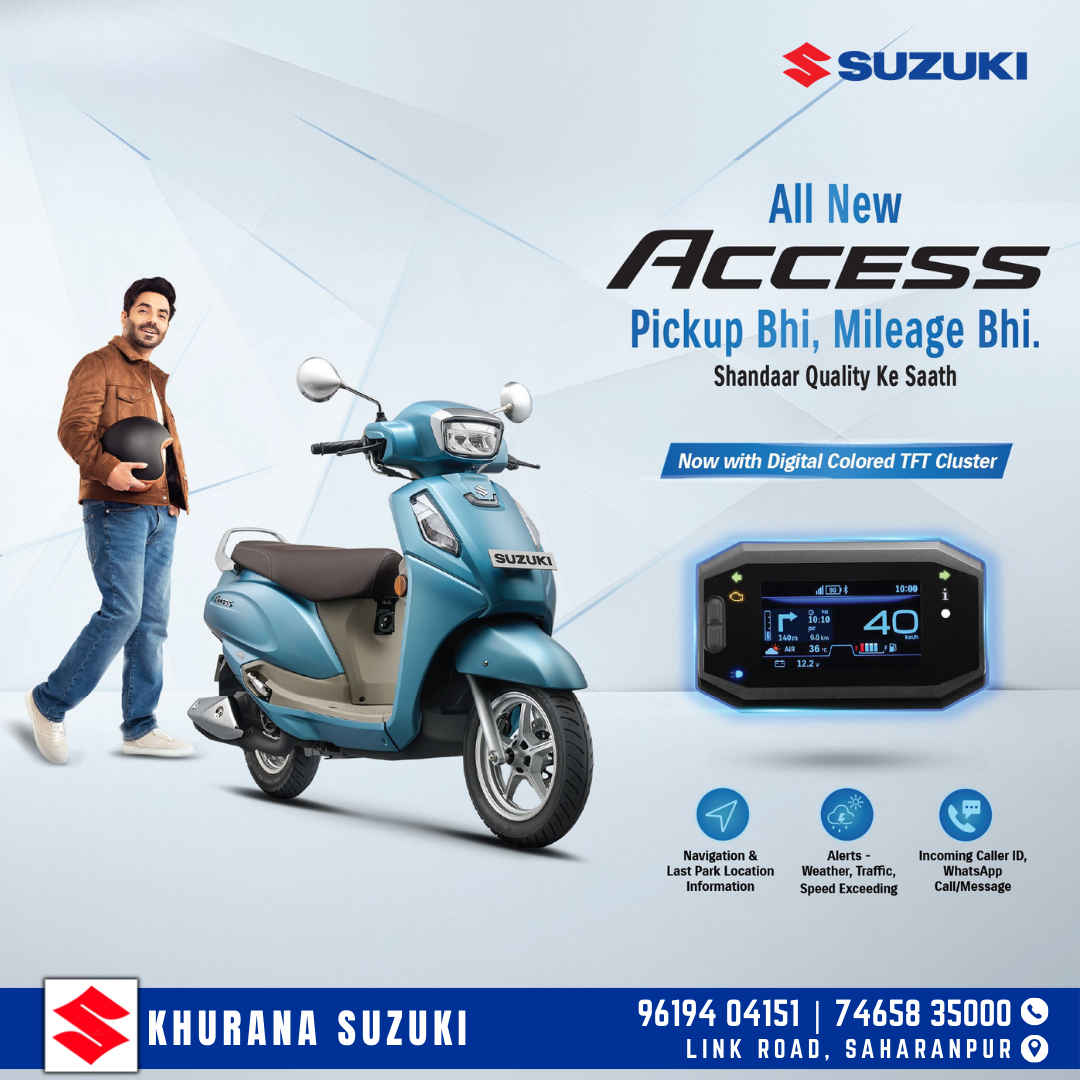 Khurana Suzuki Saharanpur Facebook ad: Upgrade your daily commute with the ultimate smart…