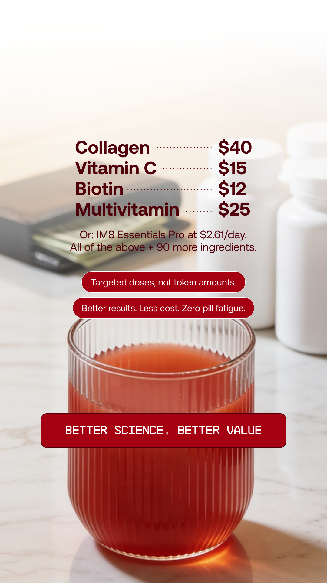 IM8 Facebook ad: Support Collagen Health From Within