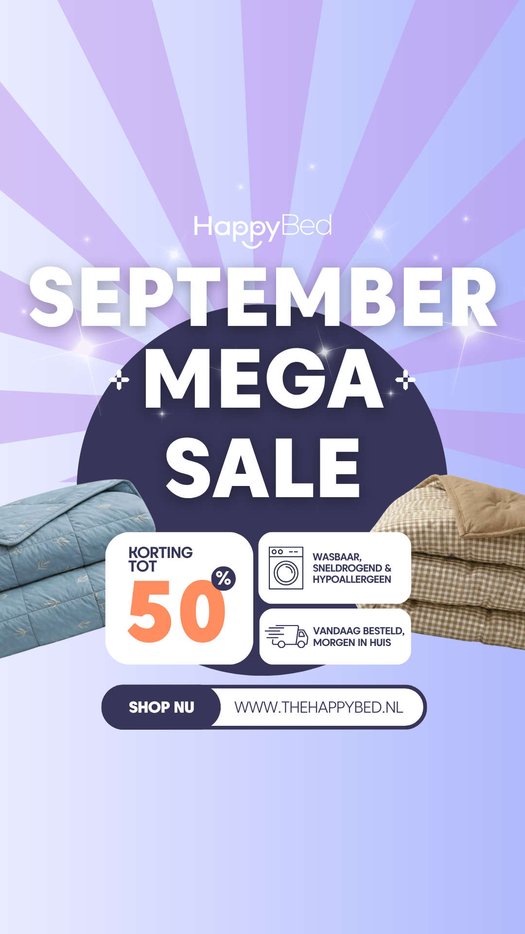 HappyBed Facebook ad