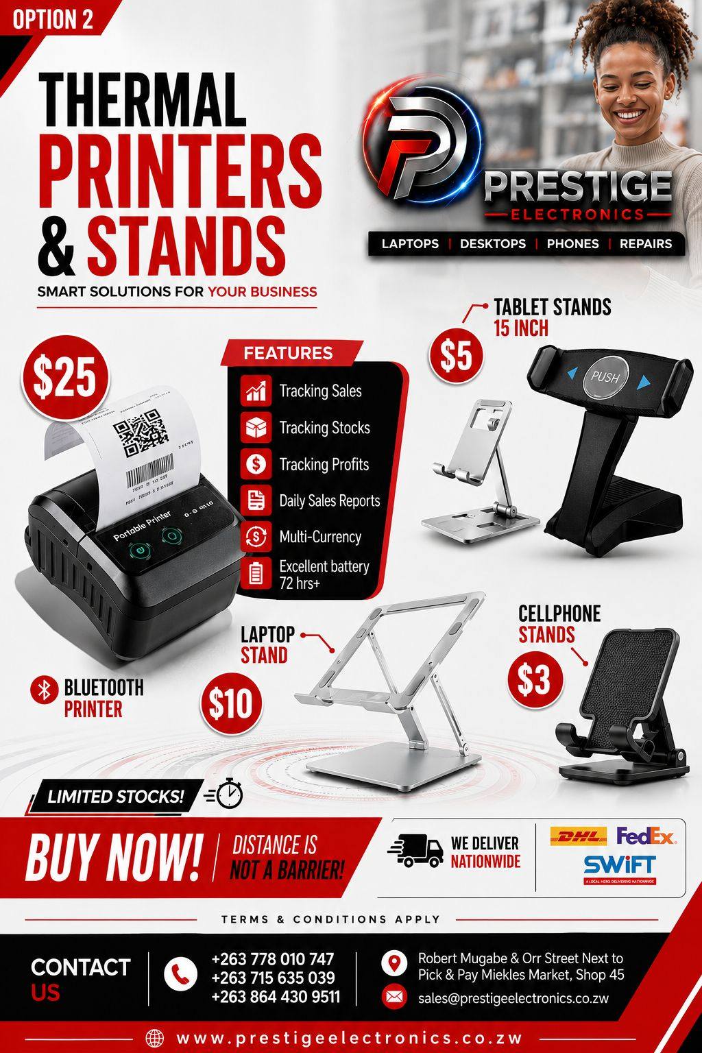 Prestige Electronics Facebook ad: ICT Gadgets At Affordable & Reliable Prices One…