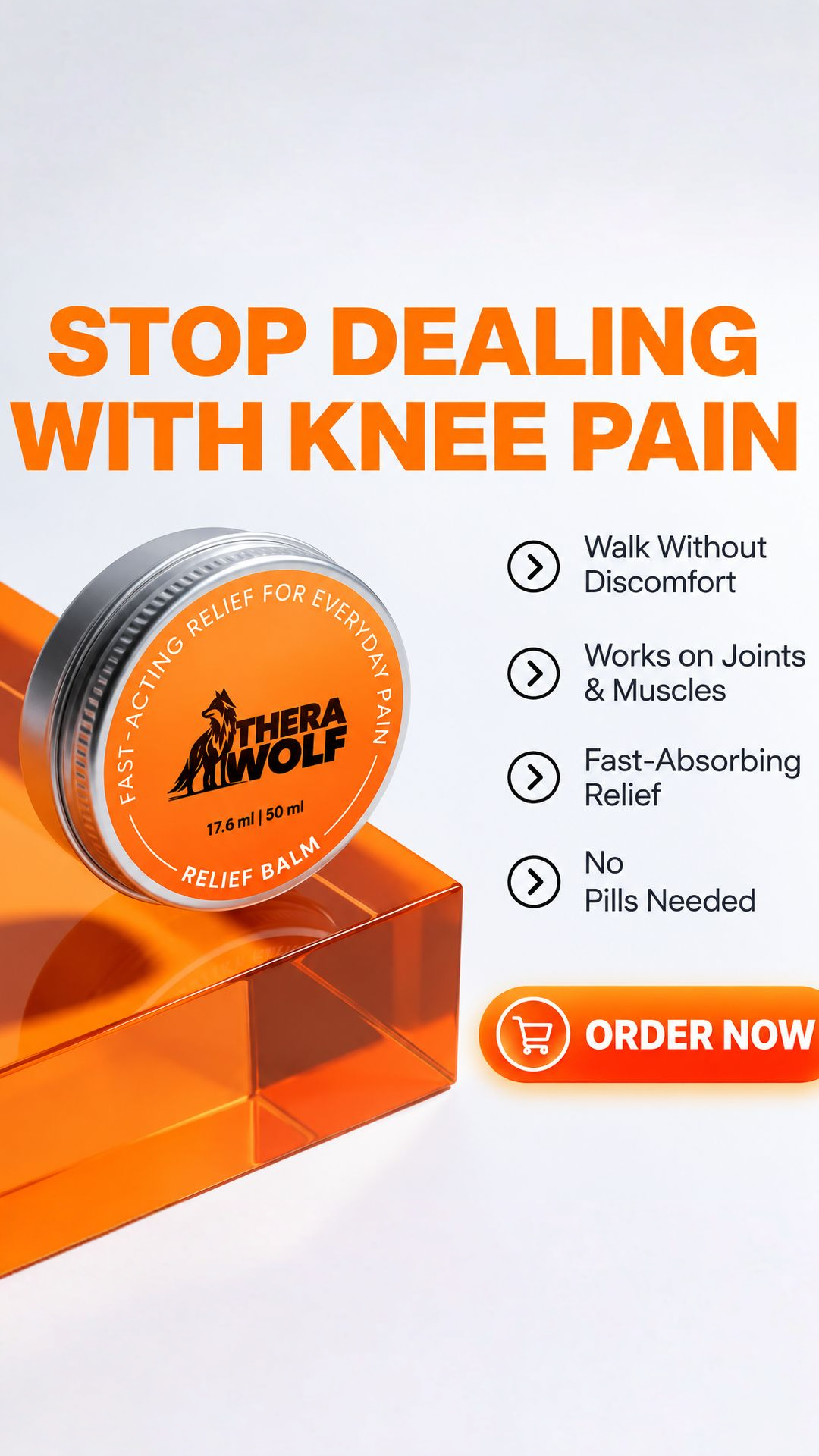 Muscle Pain Relief Facebook ad: MAKE EVERY STEP FEEL EASIER.