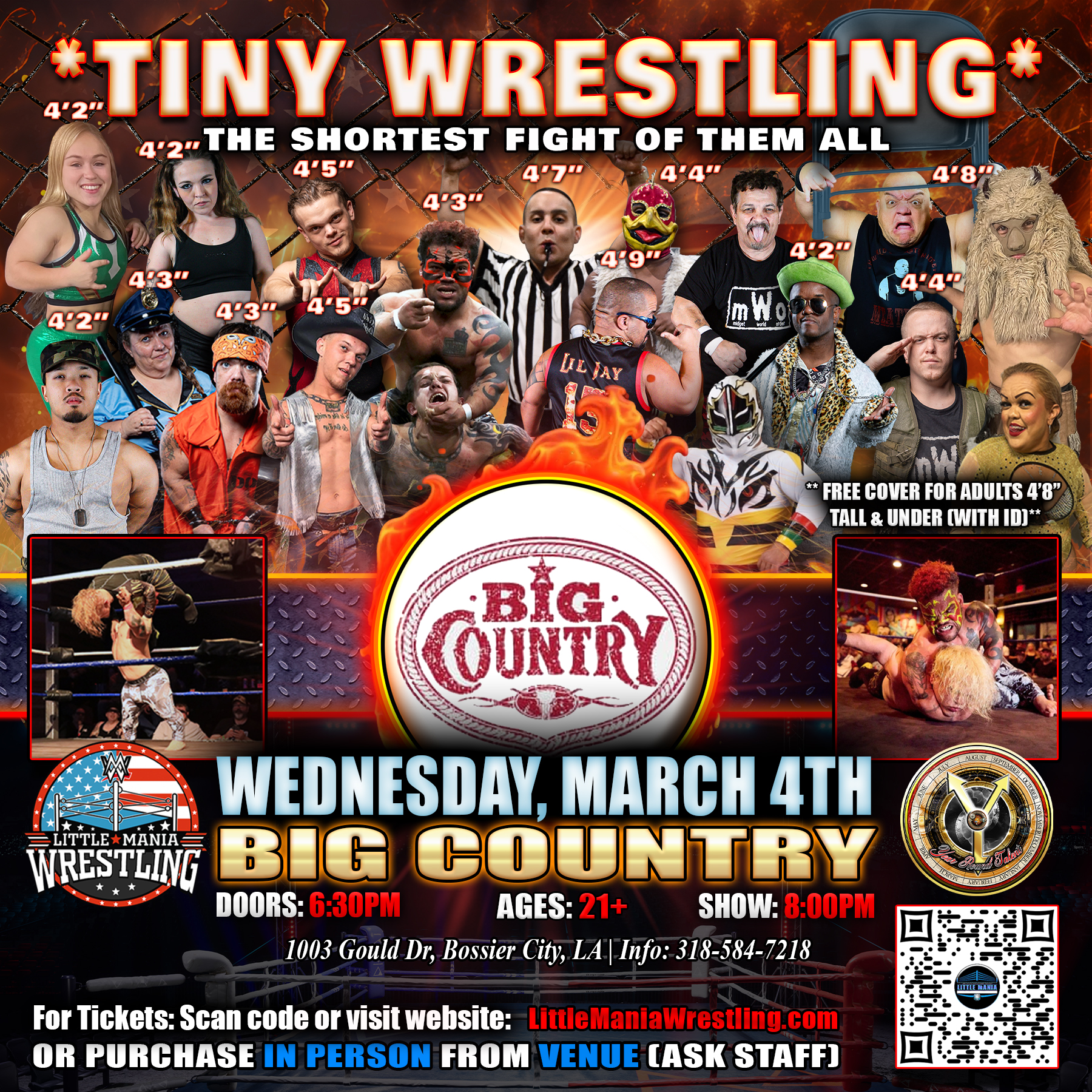 Little Mania Wrestling Facebook ad
