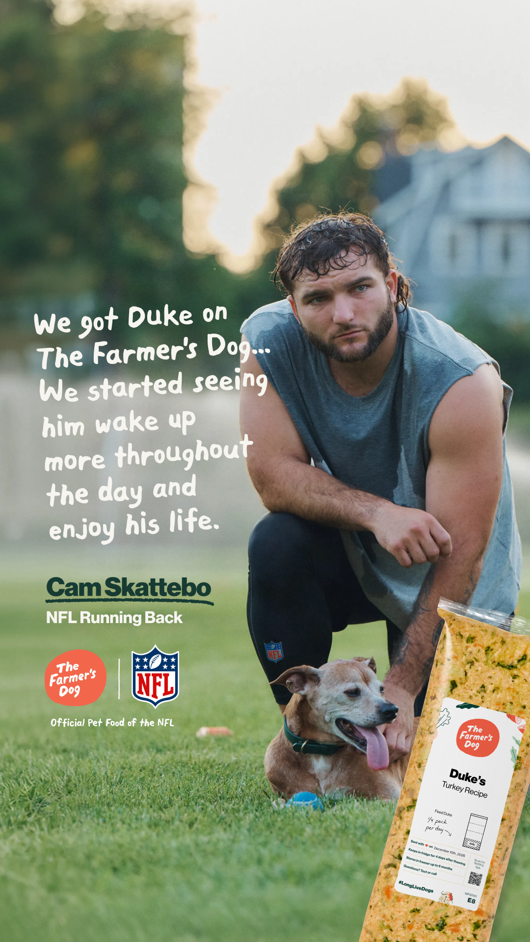 The Farmer's Dog Facebook ad: Get 50% Off Your First Box