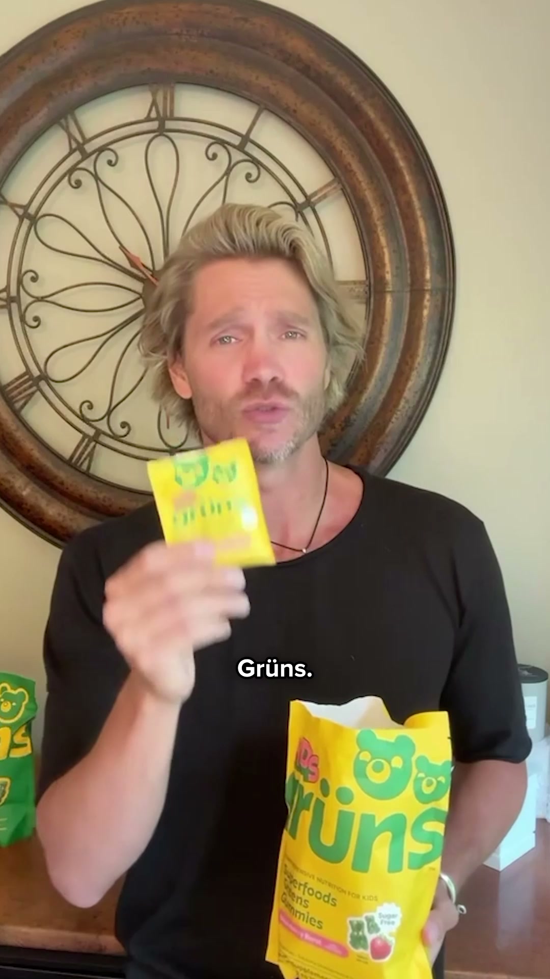 Grüns Kids Facebook ad: Daily Essentials, Zero Fuss.