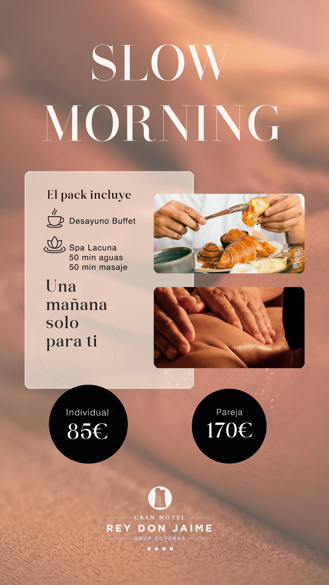 Lacuna SPA Facebook ad: Pack Slow Morning