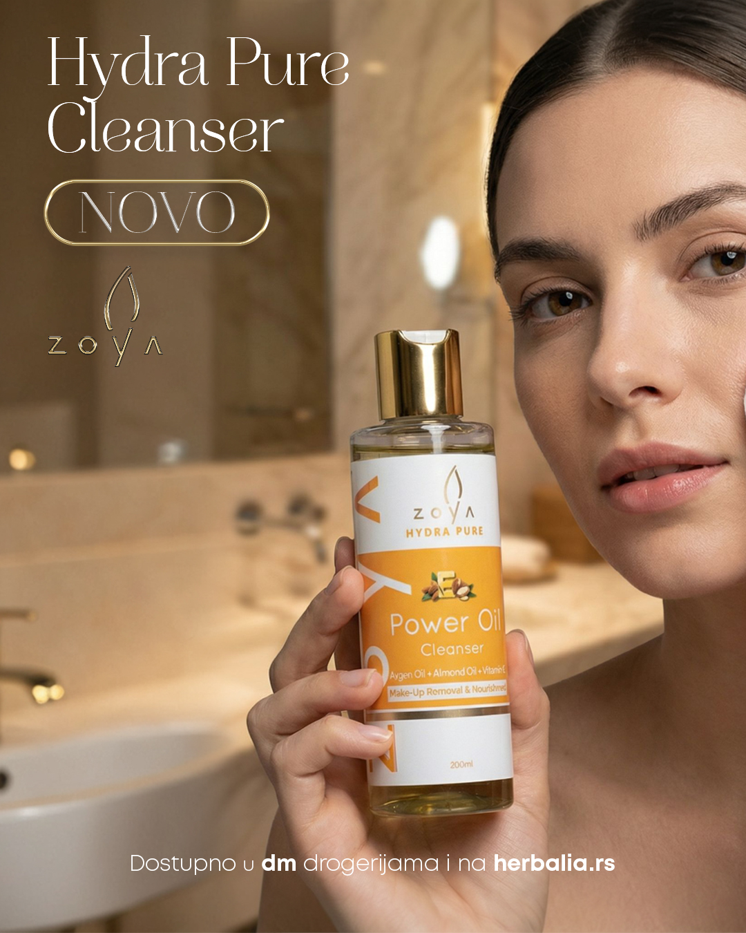 Zoya - Prirodna kozmetika Facebook ad: Zoya Power Oil Cleanser micelarno ulje