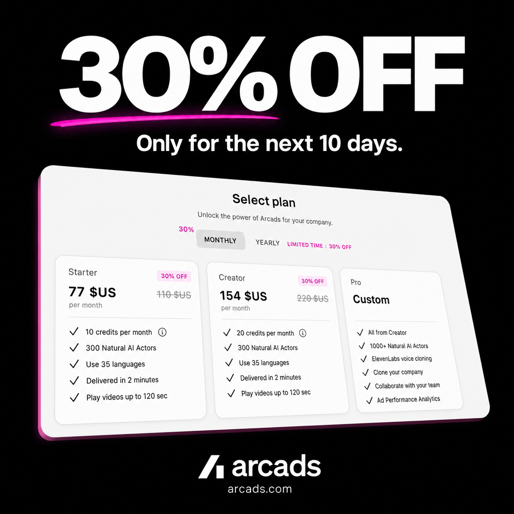 Arcads AI - Newsletter   Facebook ad