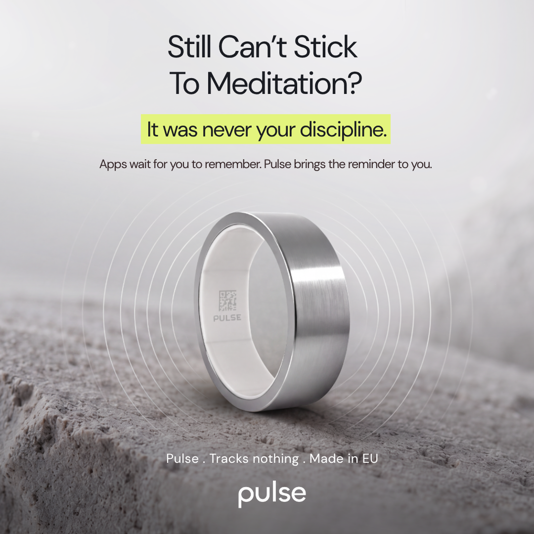 The Pulse Ring Facebook ad: Quit meditating again? It wasn't your discipline
