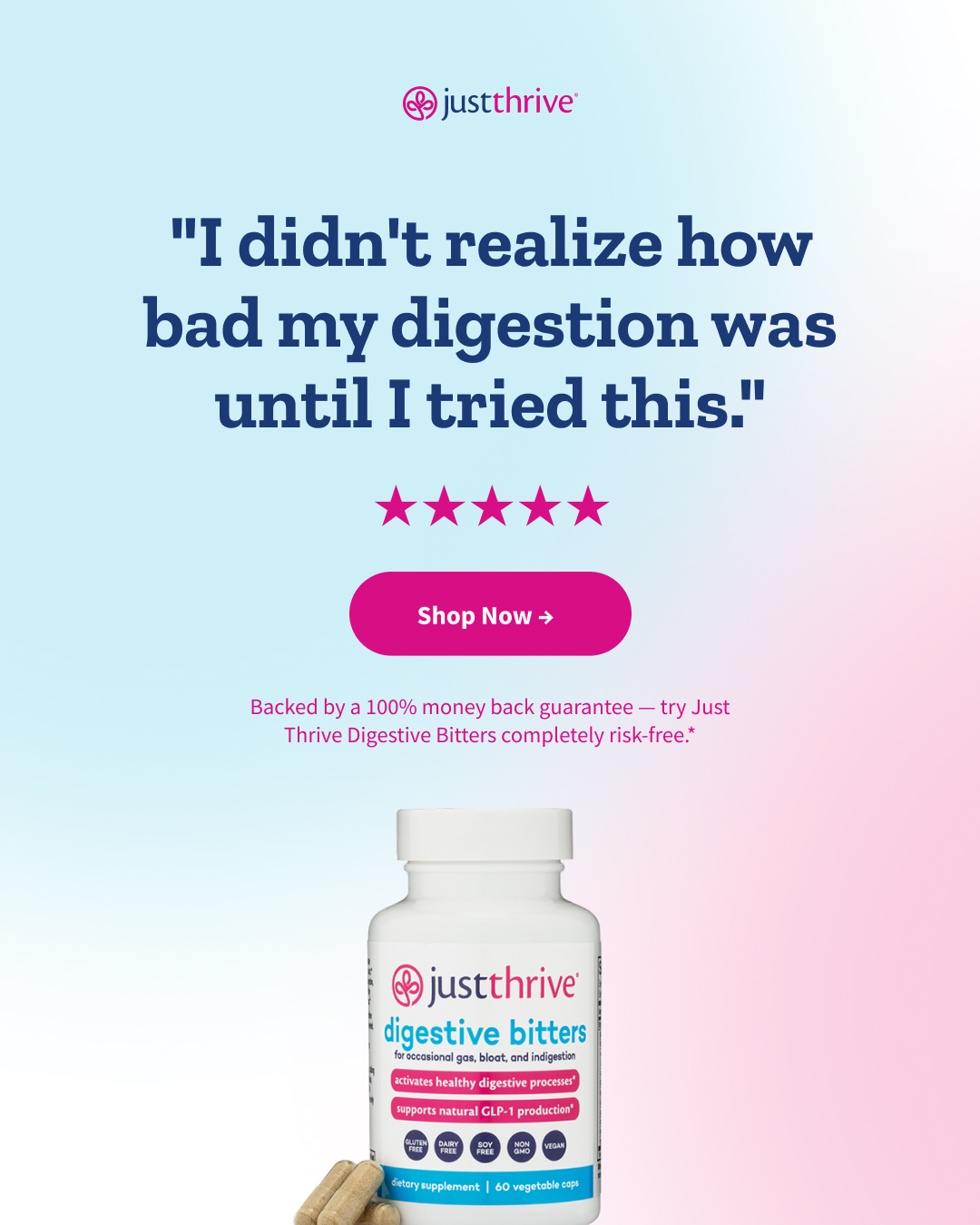 Just Thrive Facebook ad