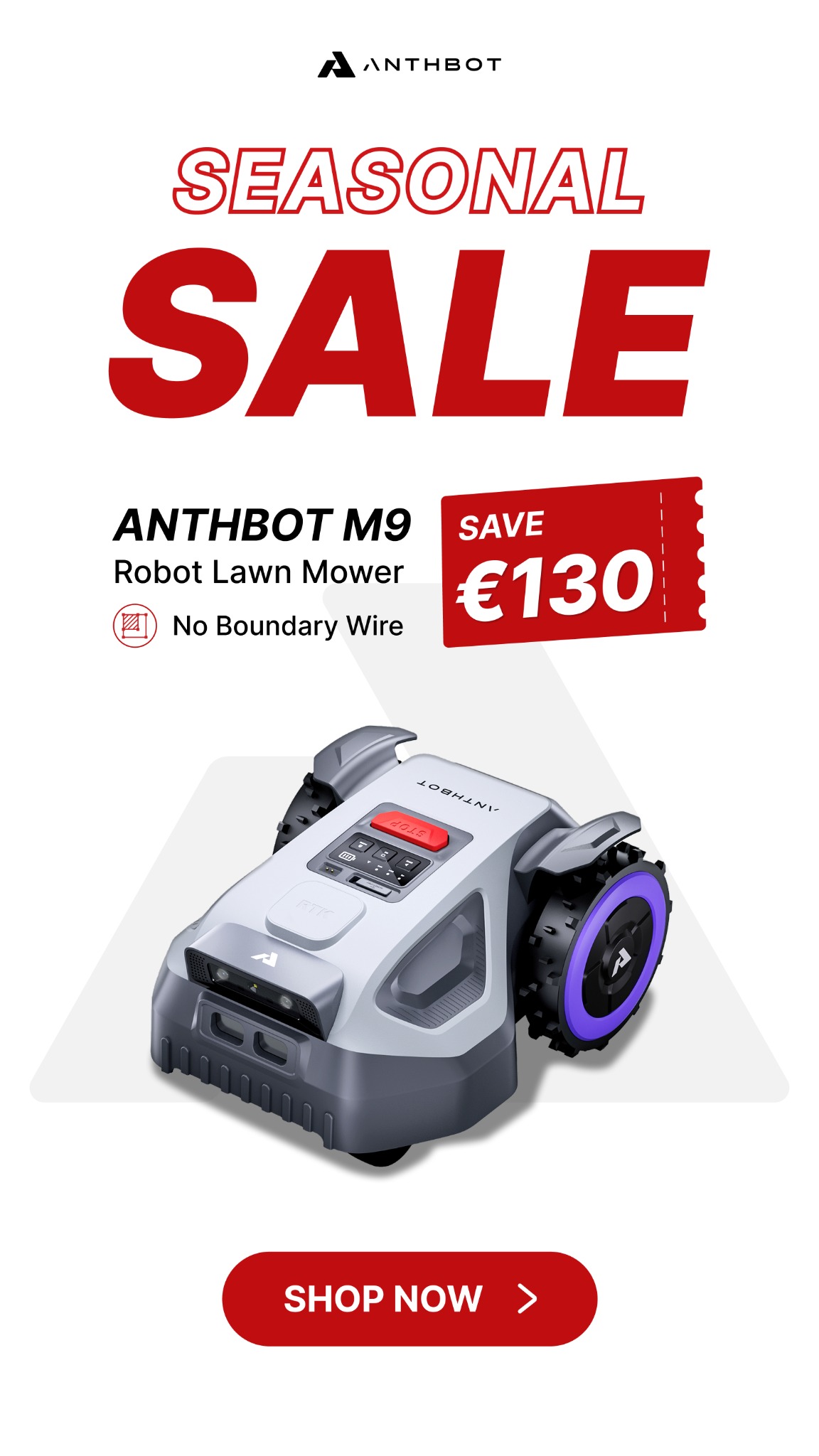 ANTHBOT Facebook ad: Extra €50 Off for New Customers
