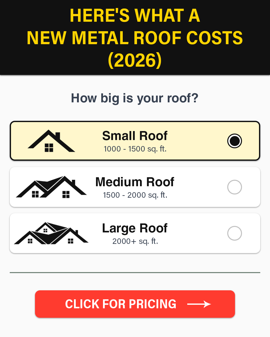 Metal Roofing Innovations Facebook ad