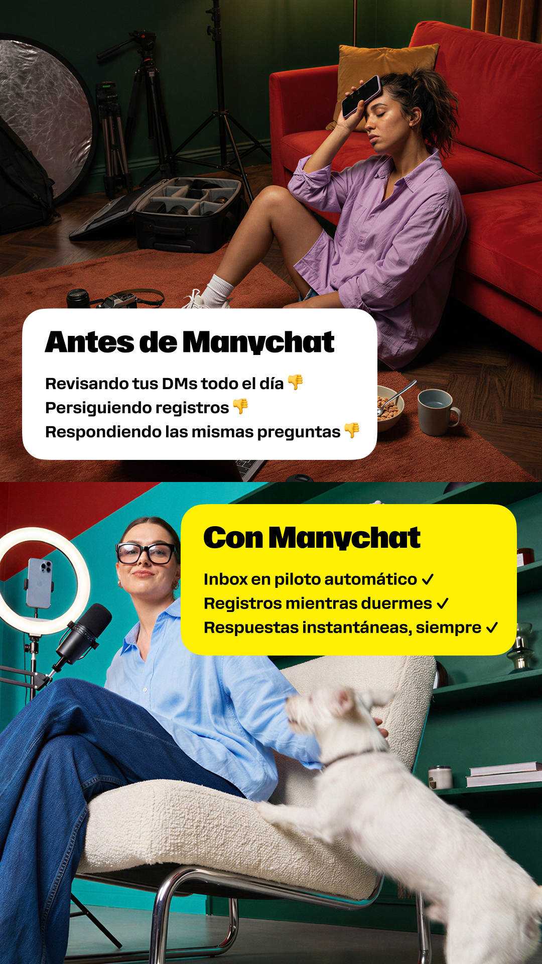 Manychat Facebook ad