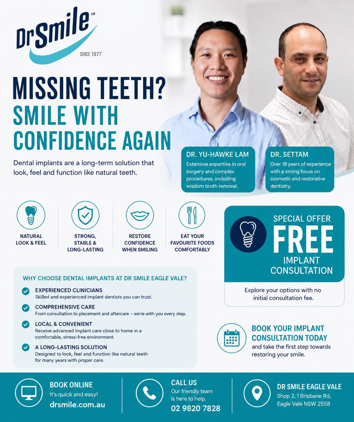 Dr Smile Family Dentists Facebook ad: Home - Dr Smile