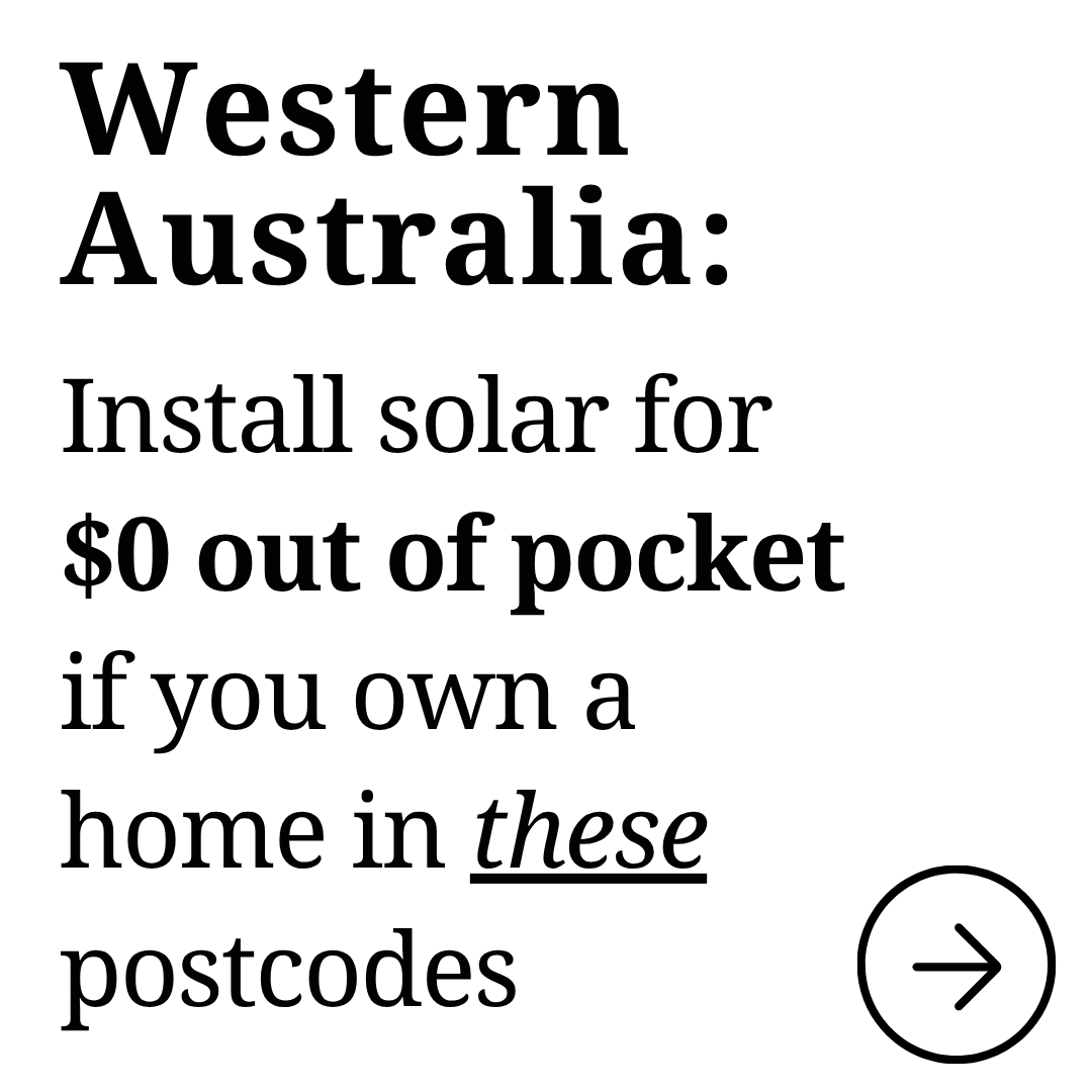 WA Rebate Checker  Facebook ad