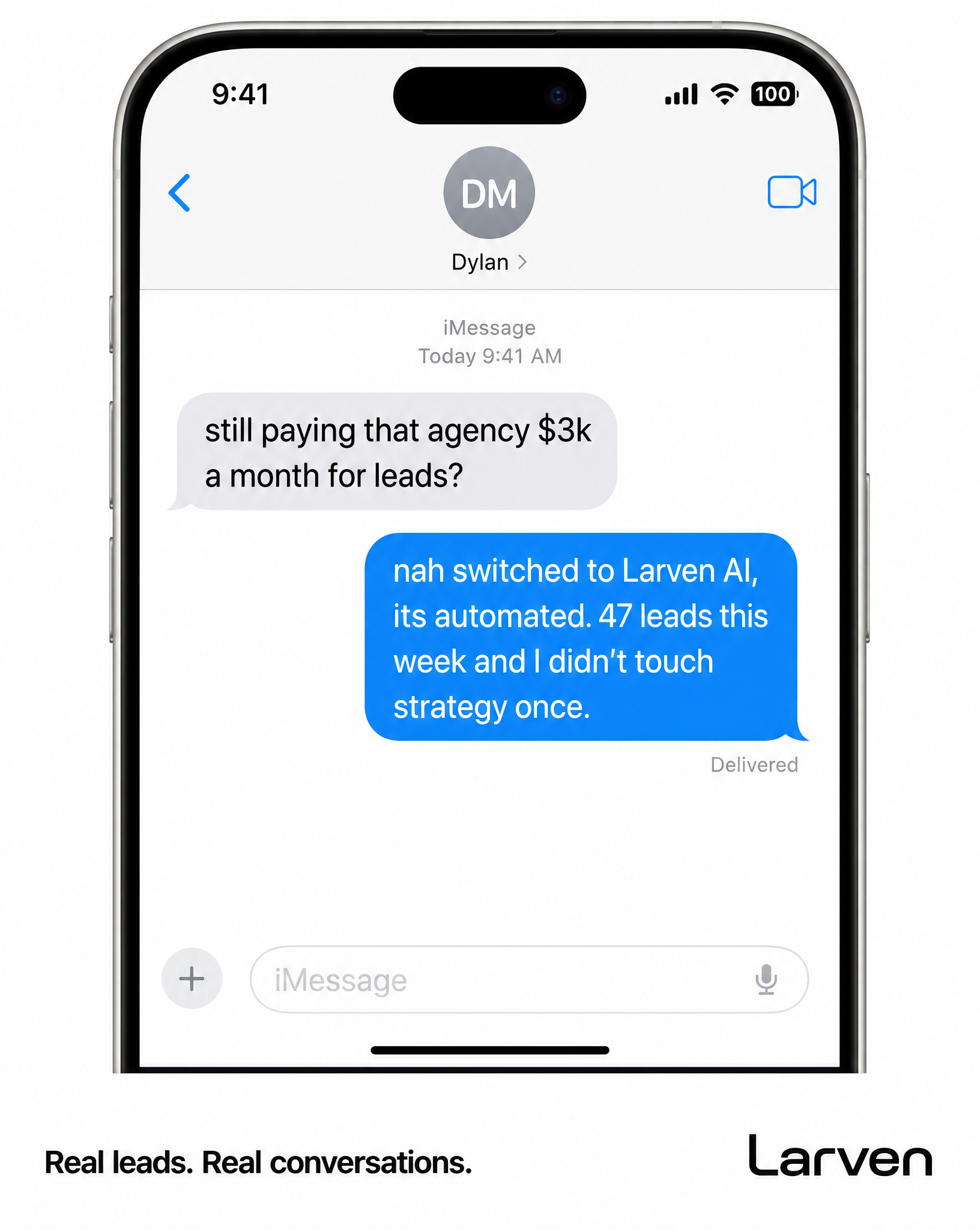 Larven AI Facebook ad