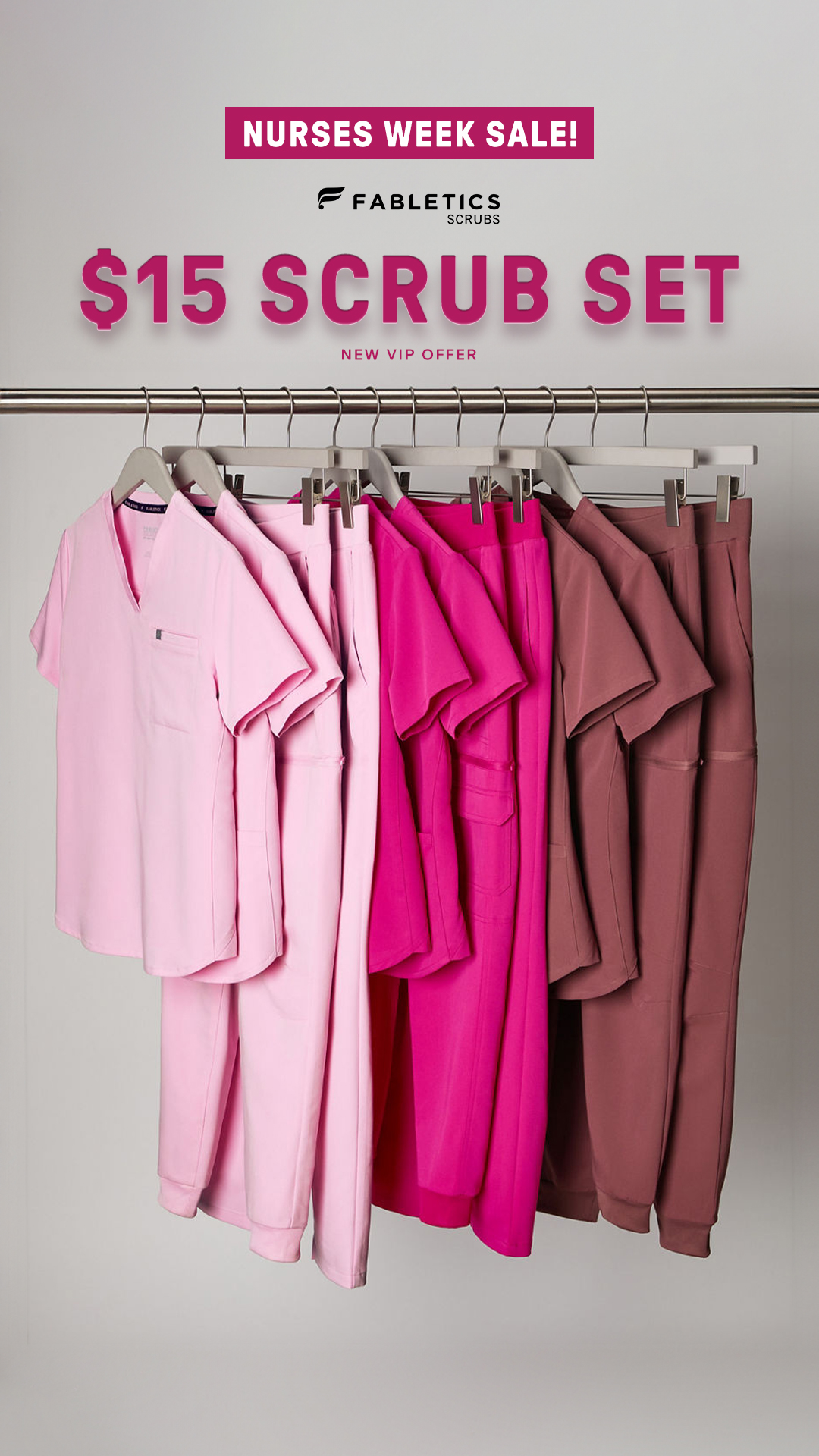 Fabletics Scrubs Facebook ad