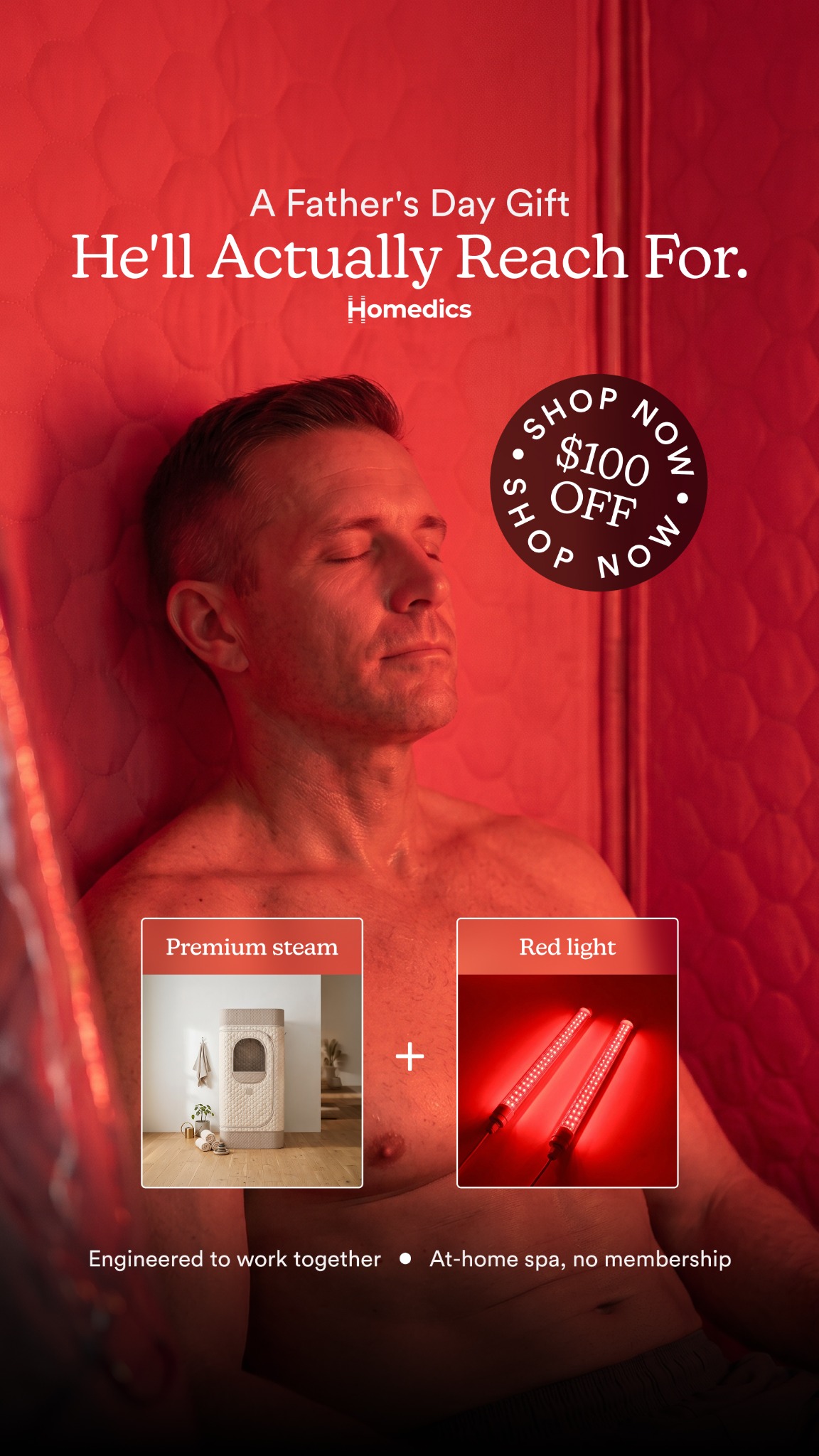 Homedics Facebook ad