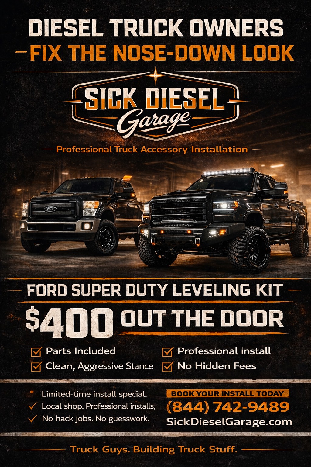 Sick Diesel Garage  Facebook ad