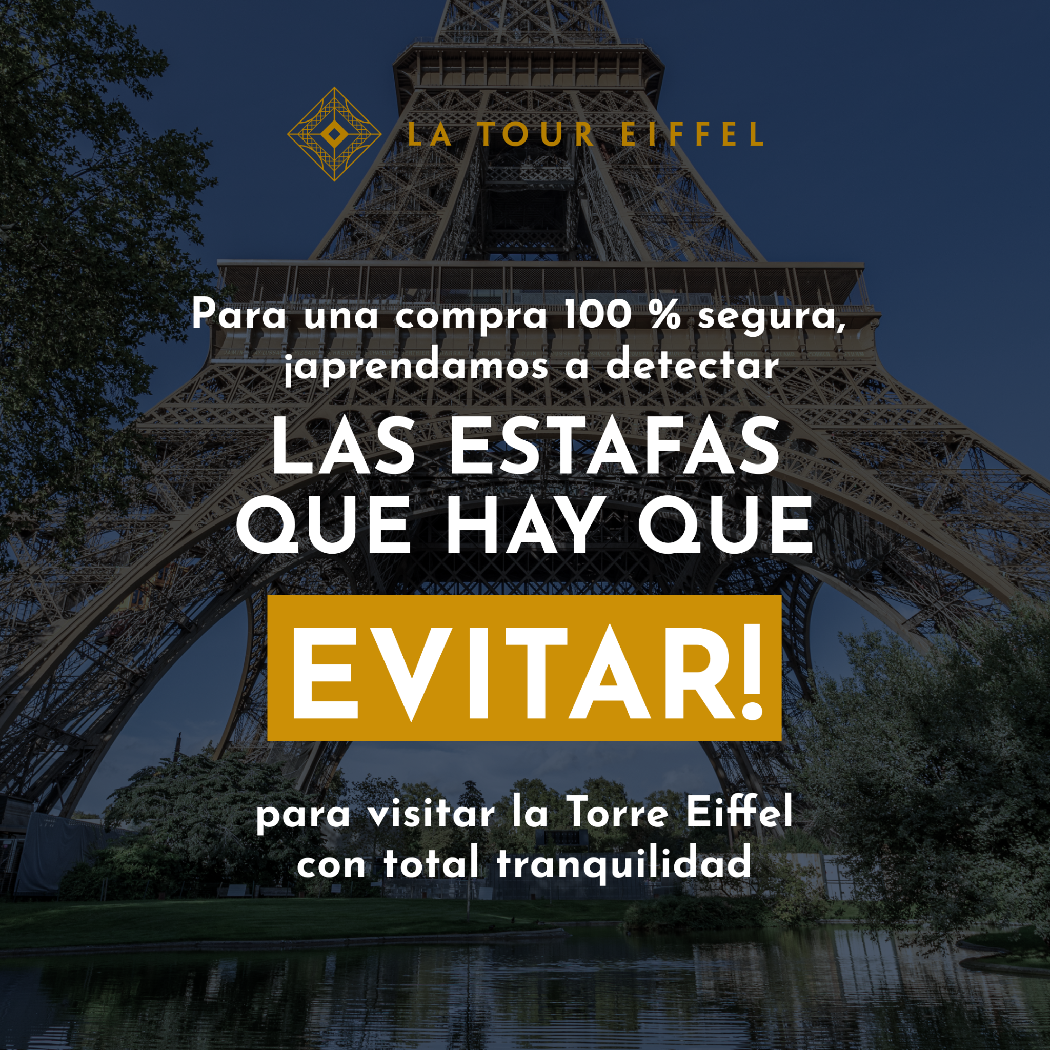 Tour Eiffel Facebook ad: Sitios web falsos, estafas en línea, entradas sin…