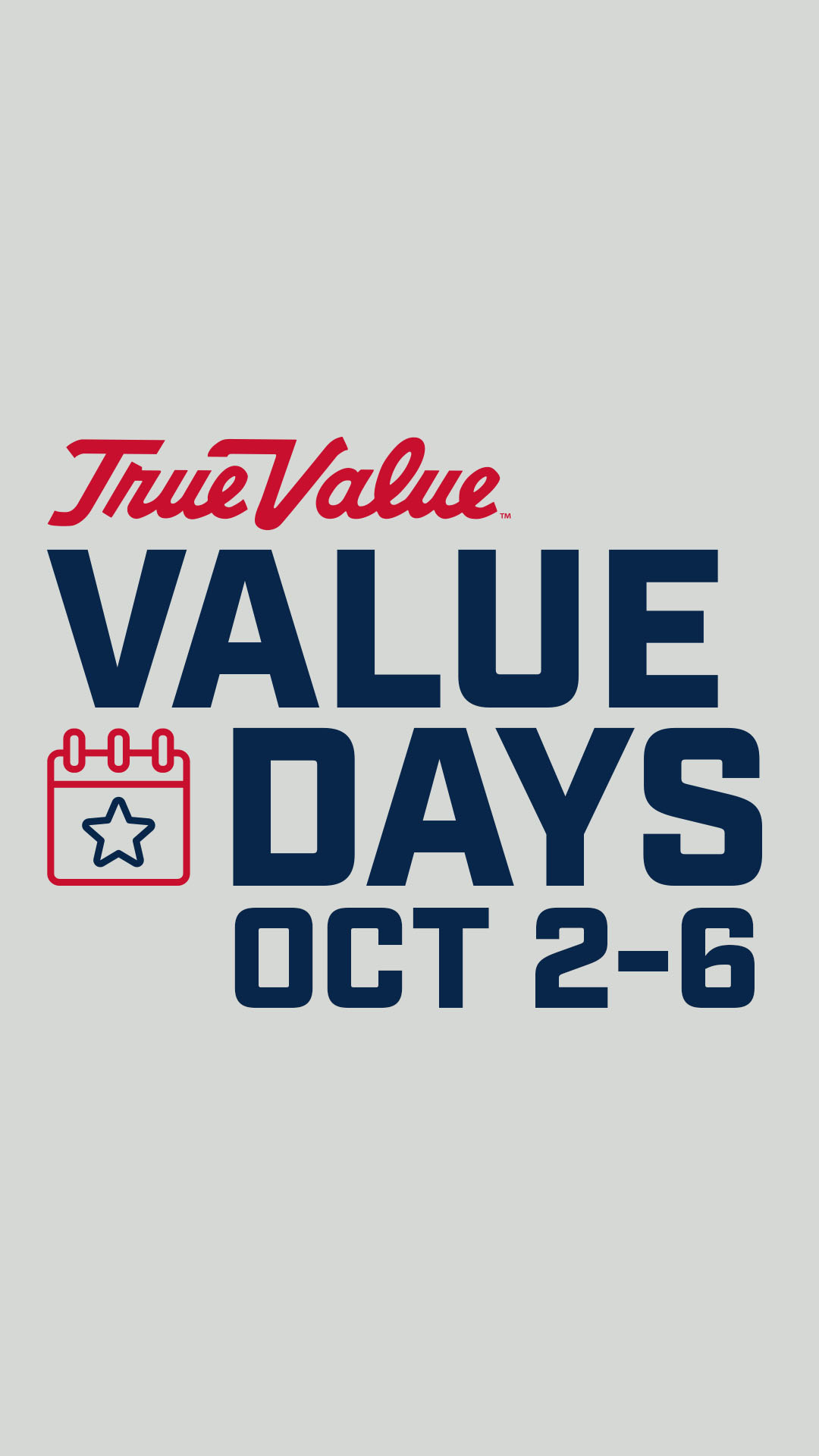 True Value Facebook ad: Shop Value Days