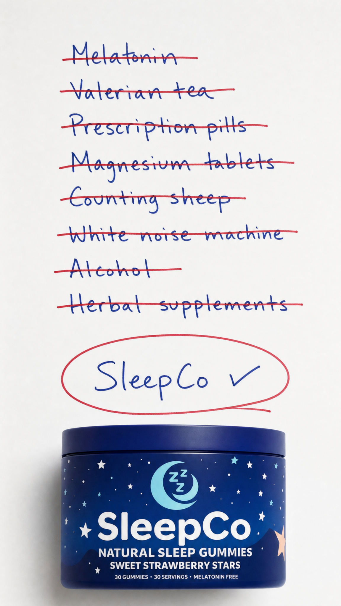 SleepCo Facebook ad