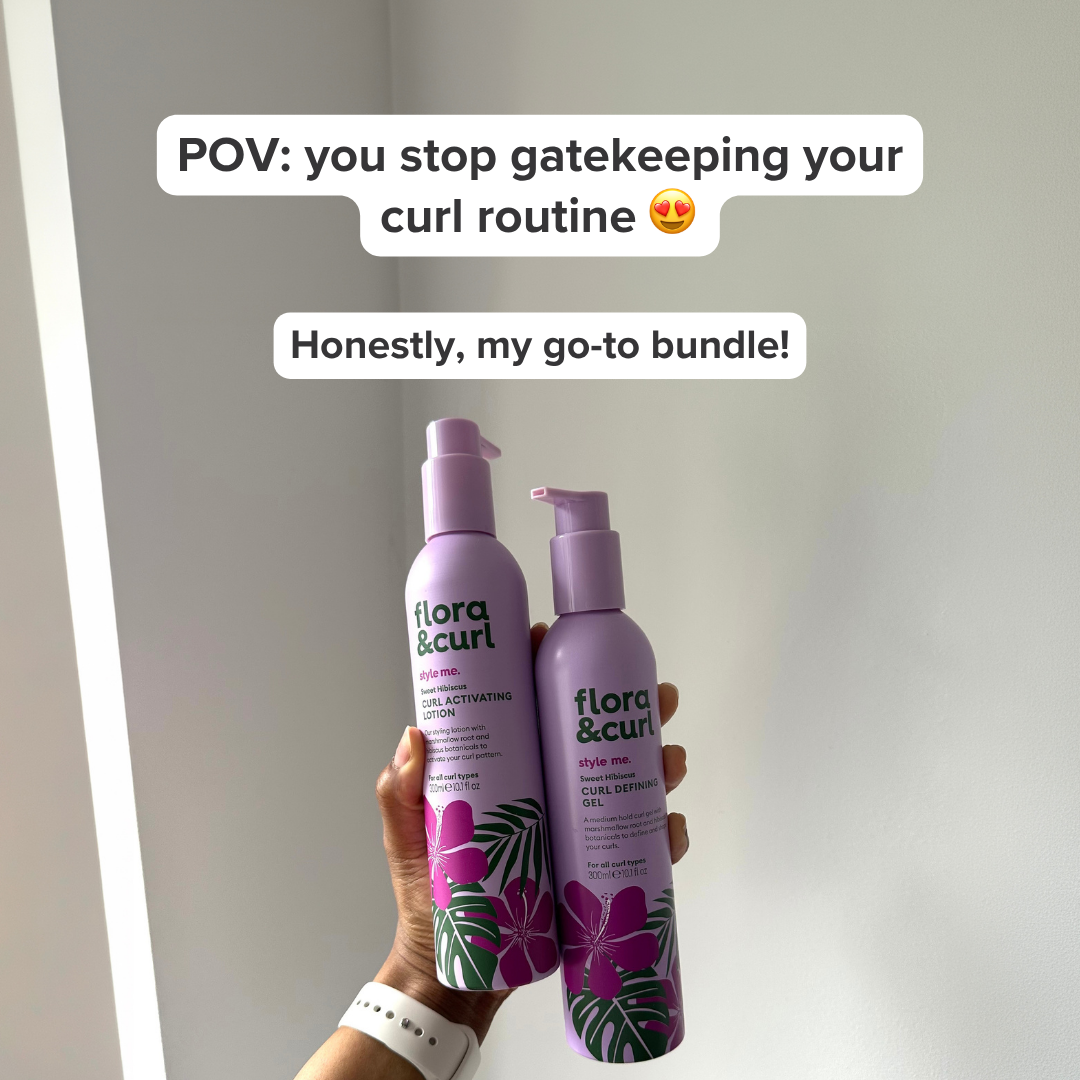Flora & Curl Haircare Facebook ad
